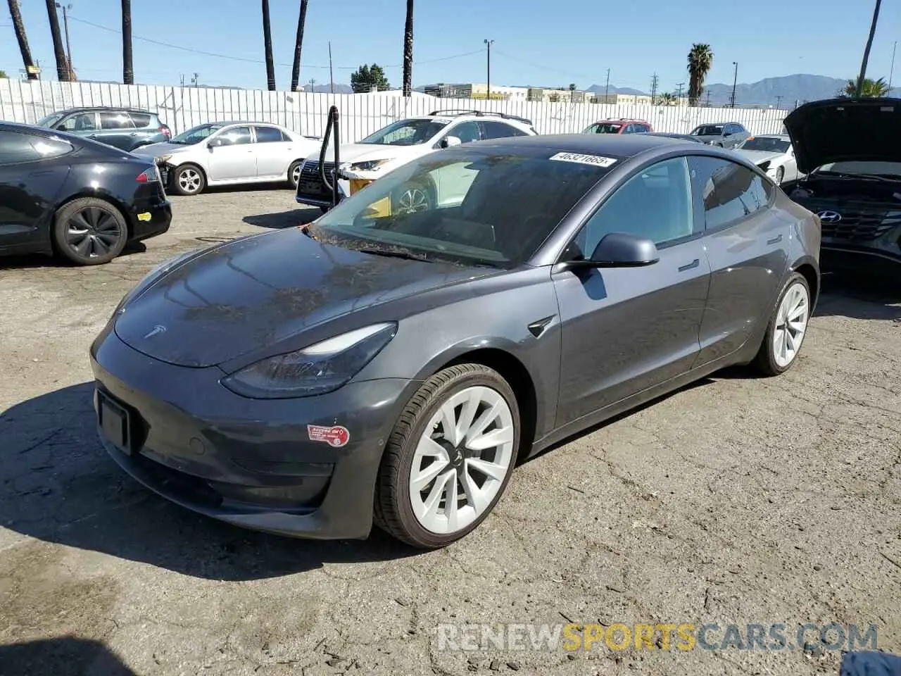 1 fotografías del automóvil dañado 5YJ3E1EA6NF143209 TESLA MODEL 3 2022