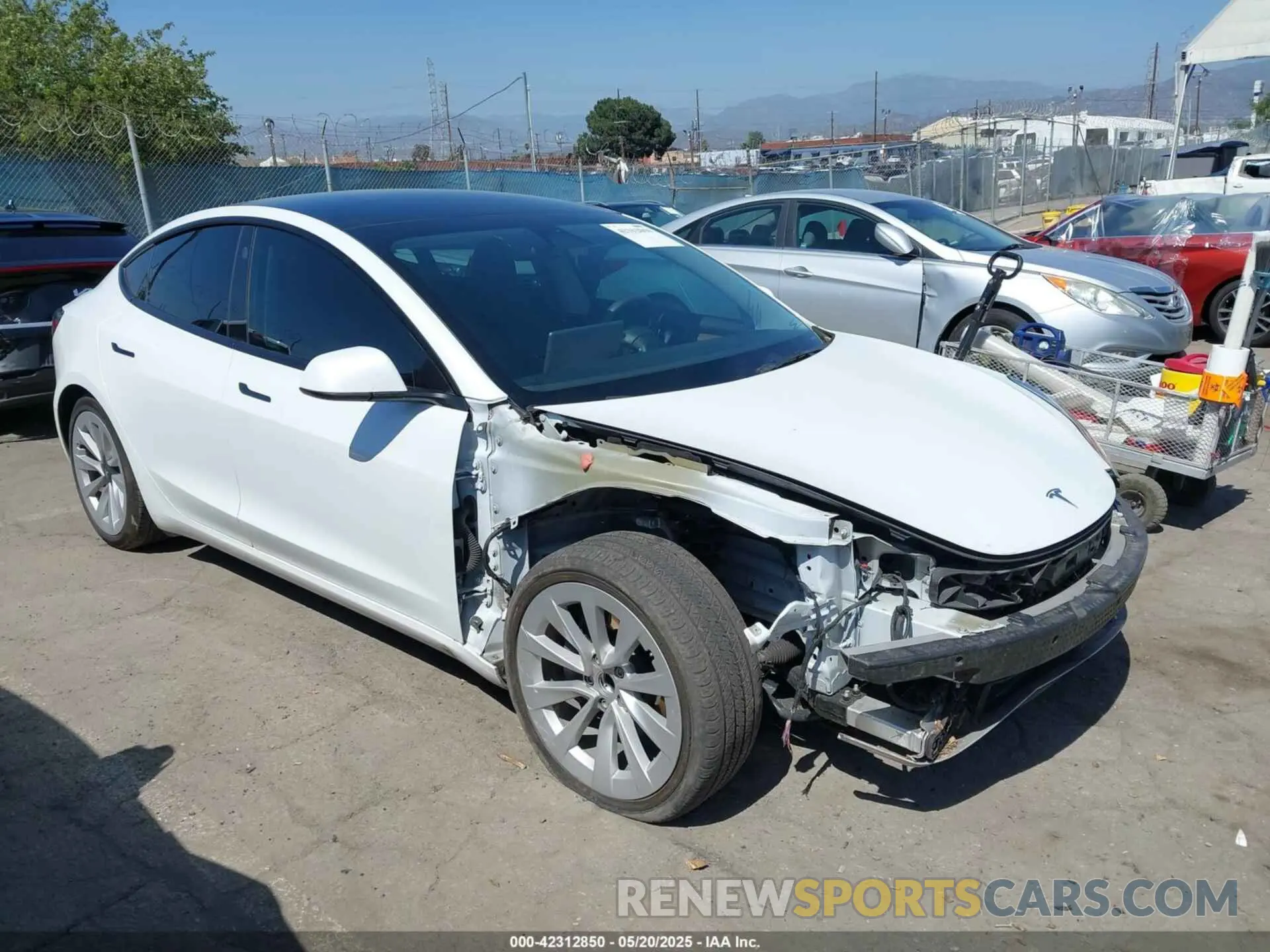 1 fotografías del automóvil dañado 5YJ3E1EA6NF144568 TESLA MODEL 3 2022