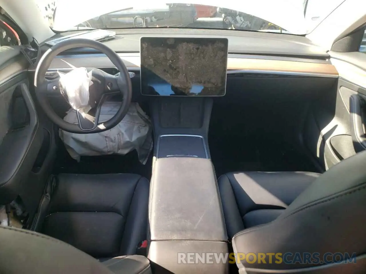 8 fotografías del automóvil dañado 5YJ3E1EA6NF145526 TESLA MODEL 3 2022