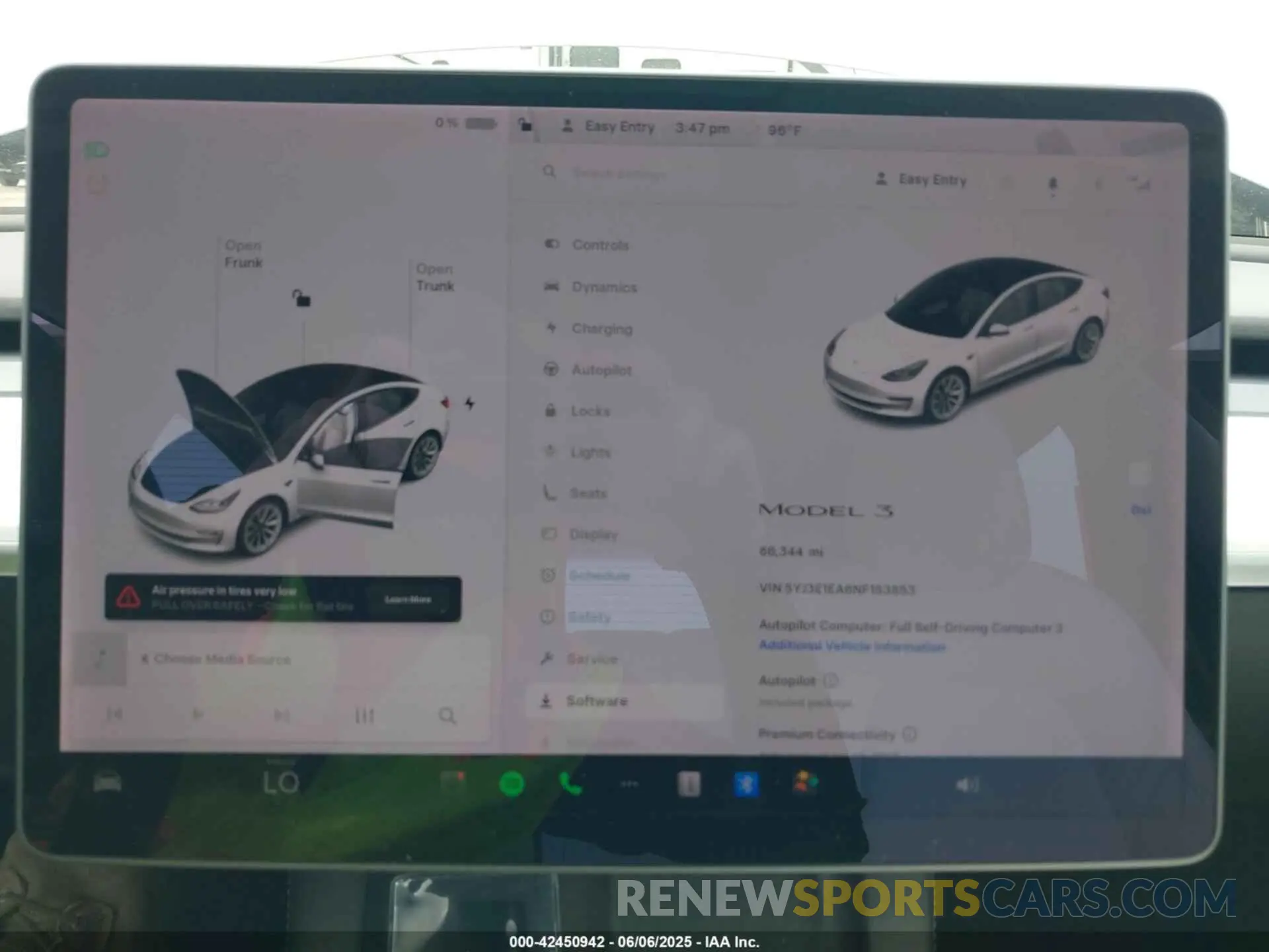 7 fotografías del automóvil dañado 5YJ3E1EA6NF153853 TESLA MODEL 3 2022
