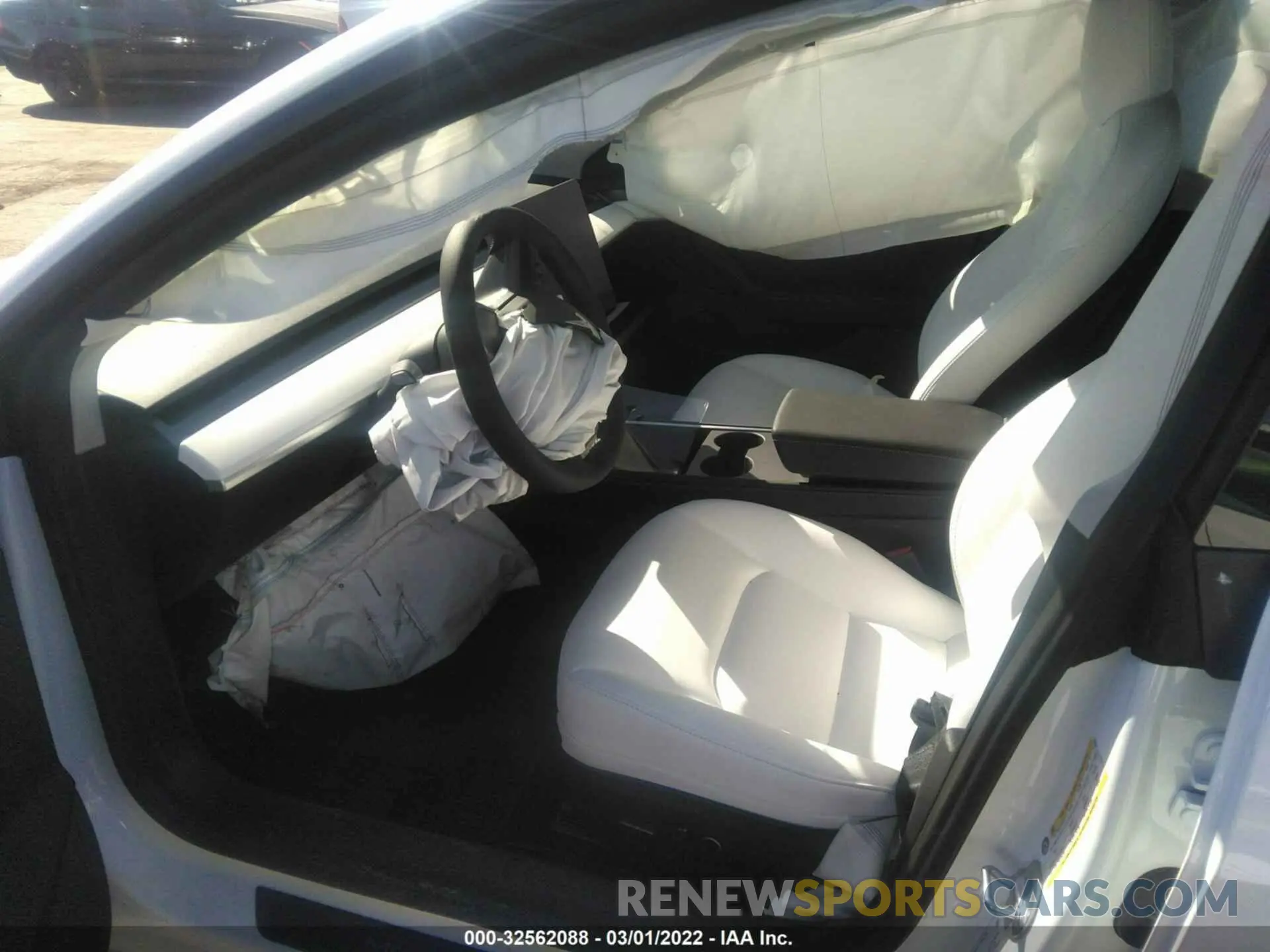5 fotografías del automóvil dañado 5YJ3E1EA6NF169003 TESLA MODEL 3 2022