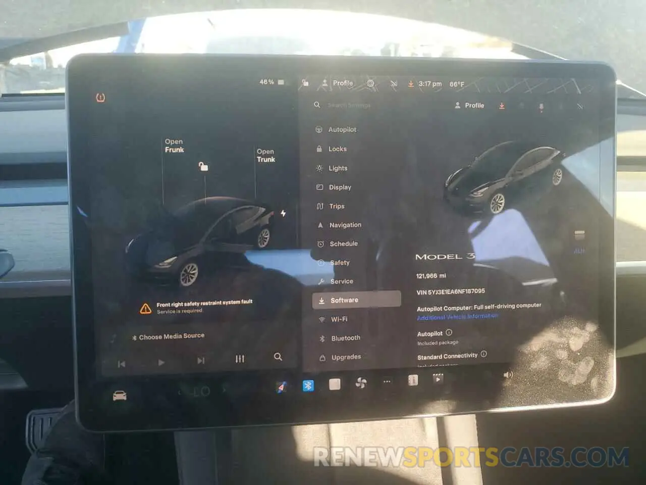9 fotografías del automóvil dañado 5YJ3E1EA6NF187095 TESLA MODEL 3 2022