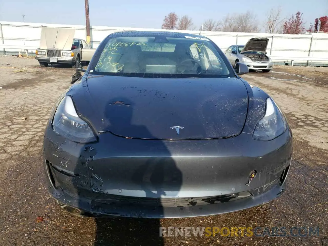 5 fotografías del automóvil dañado 5YJ3E1EA6NF188098 TESLA MODEL 3 2022