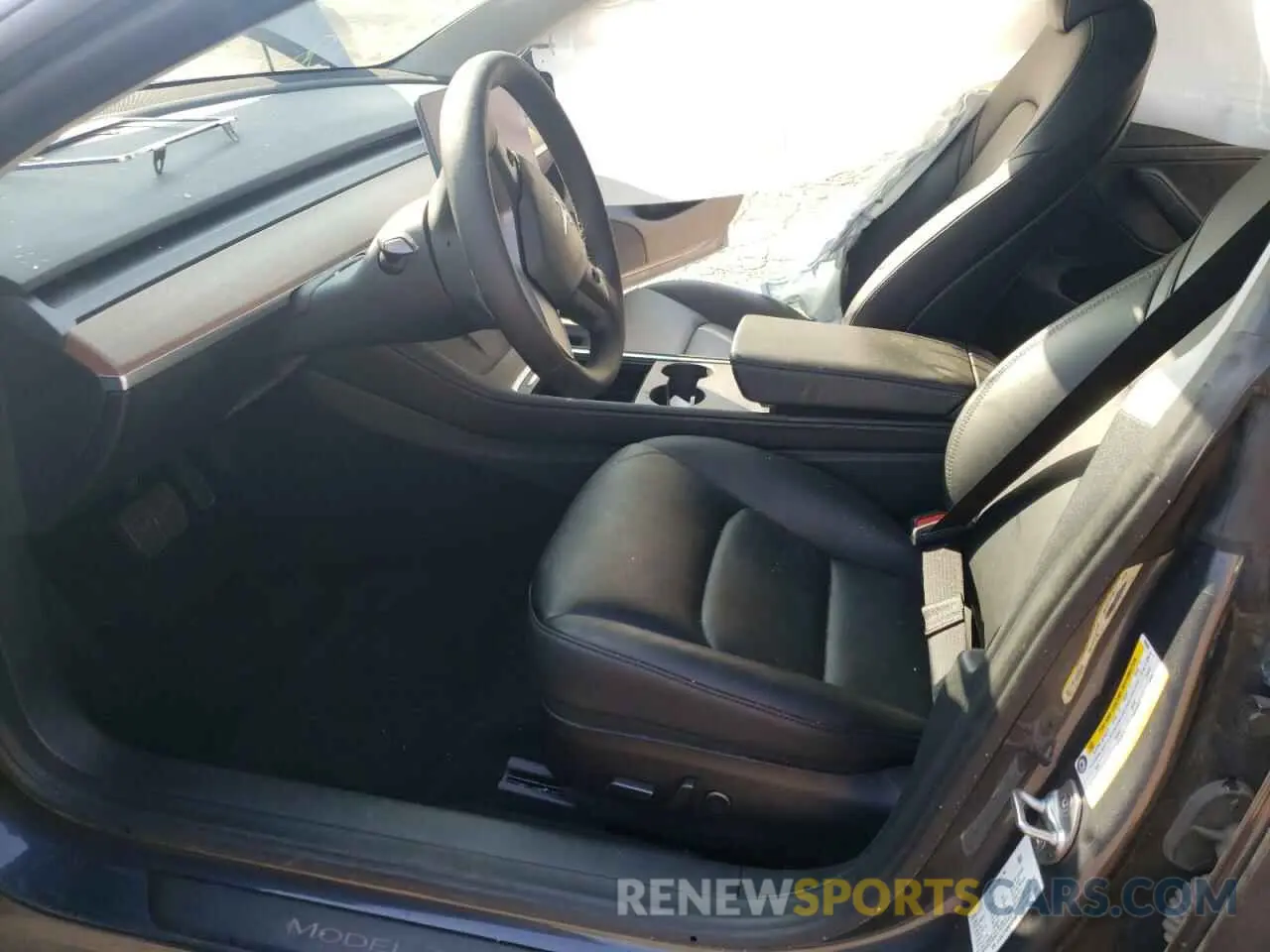 7 fotografías del automóvil dañado 5YJ3E1EA6NF188098 TESLA MODEL 3 2022