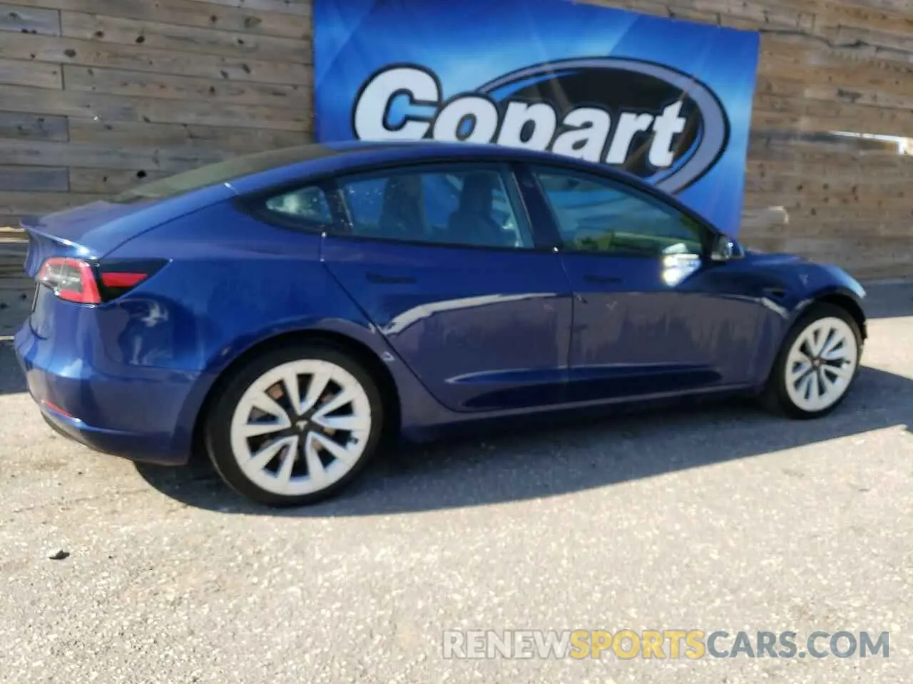 3 fotografías del automóvil dañado 5YJ3E1EA6NF188439 TESLA MODEL 3 2022