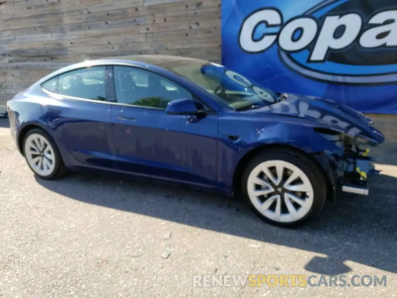 4 fotografías del automóvil dañado 5YJ3E1EA6NF188439 TESLA MODEL 3 2022