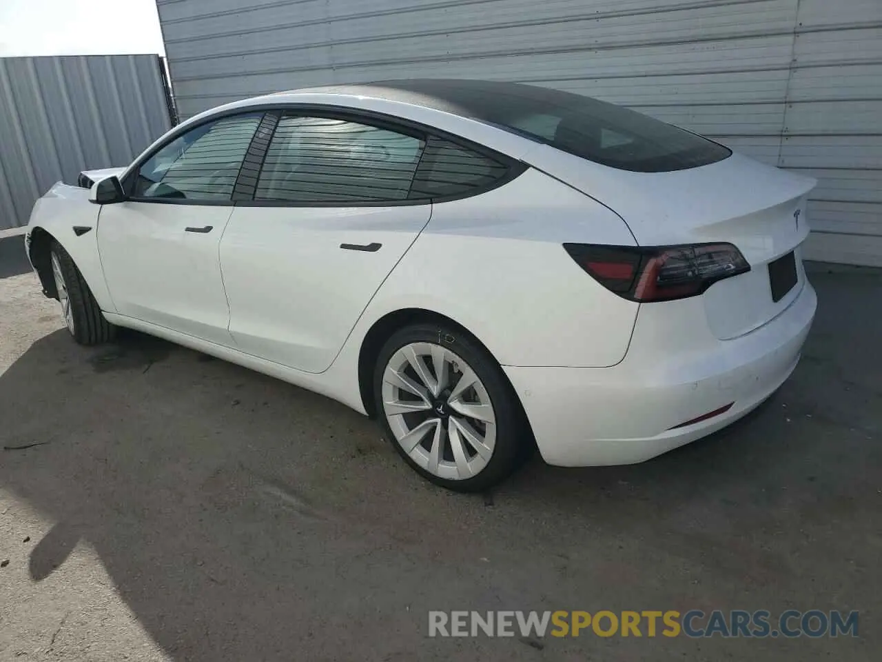 2 fotografías del automóvil dañado 5YJ3E1EA6NF189302 TESLA MODEL 3 2022