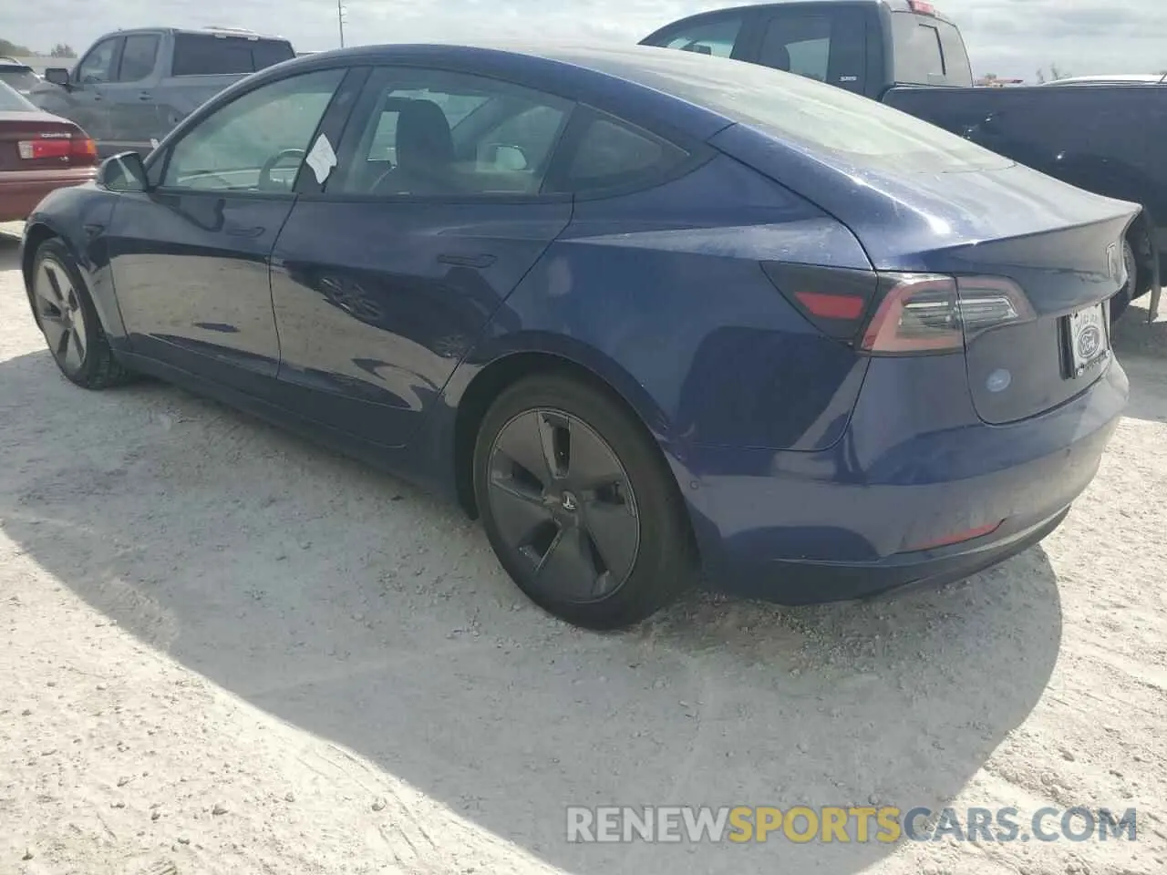 2 fotografías del automóvil dañado 5YJ3E1EA6NF189333 TESLA MODEL 3 2022