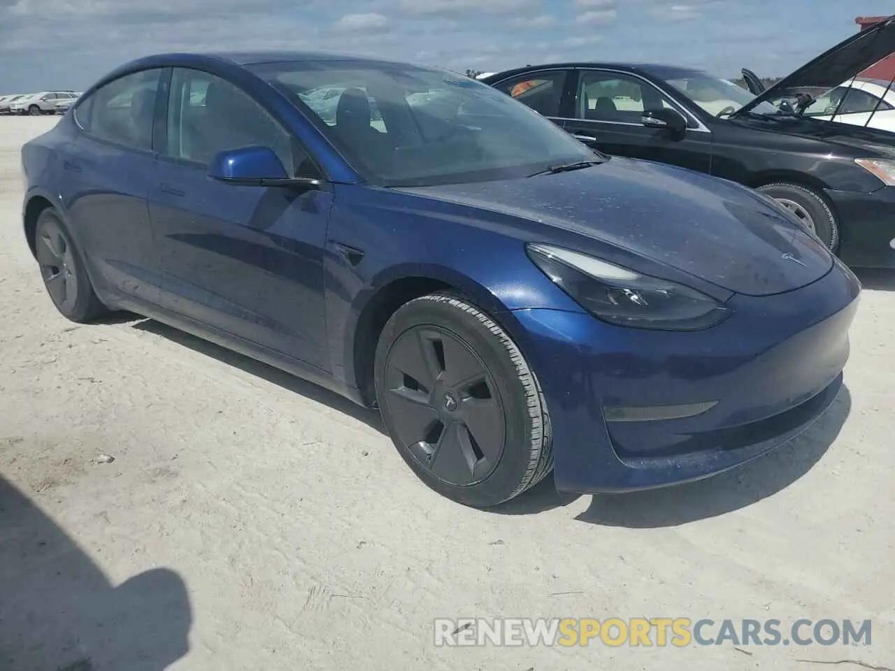 4 fotografías del automóvil dañado 5YJ3E1EA6NF189333 TESLA MODEL 3 2022