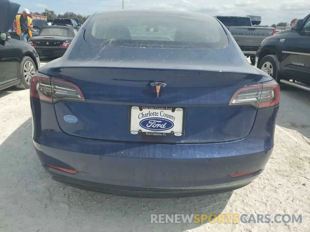 6 fotografías del automóvil dañado 5YJ3E1EA6NF189333 TESLA MODEL 3 2022