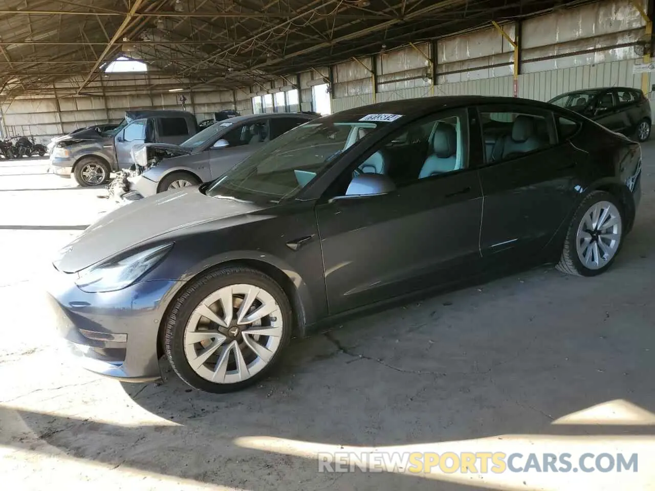 1 fotografías del automóvil dañado 5YJ3E1EA6NF191423 TESLA MODEL 3 2022