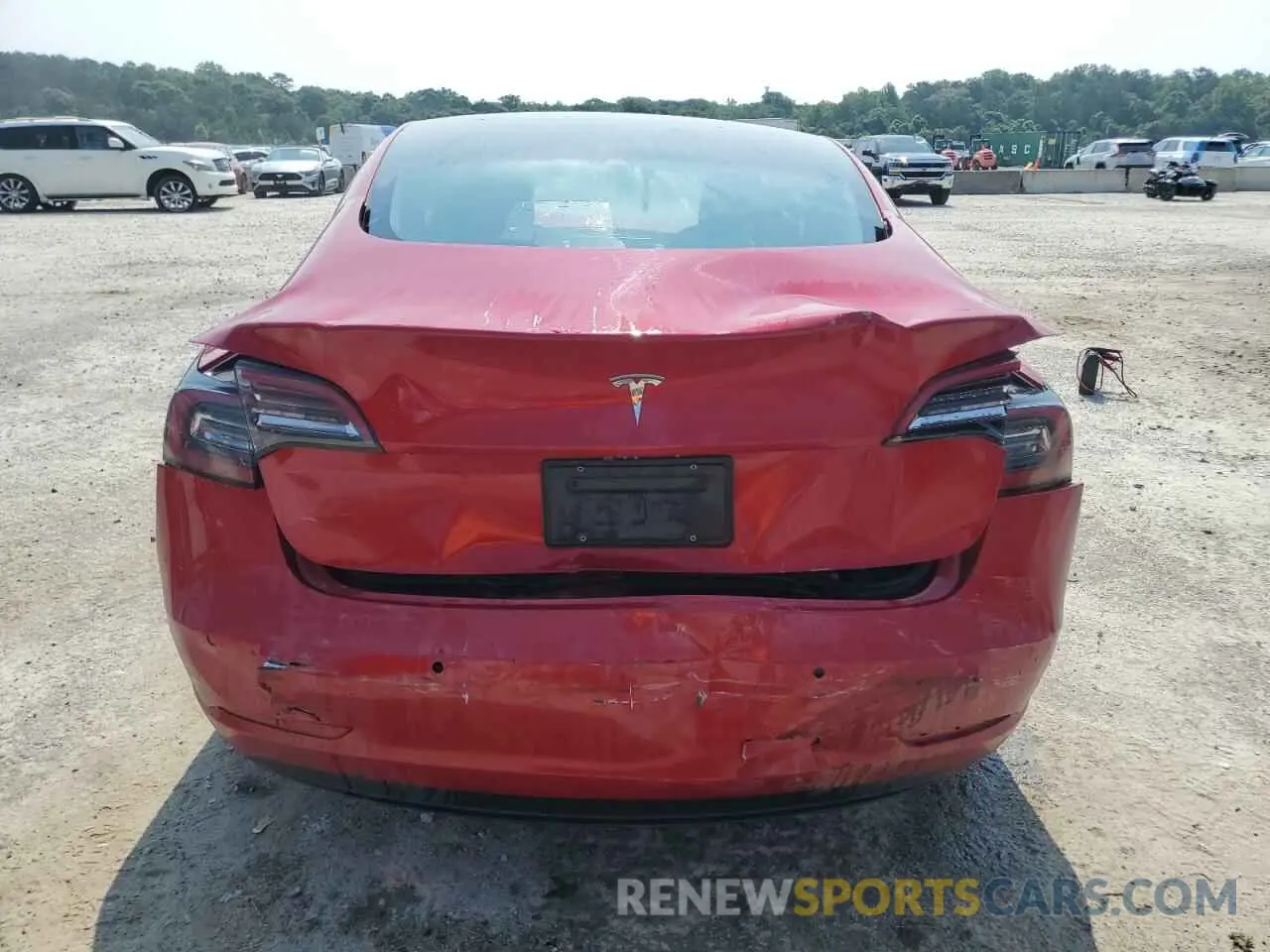 6 fotografías del automóvil dañado 5YJ3E1EA6NF192023 TESLA MODEL 3 2022