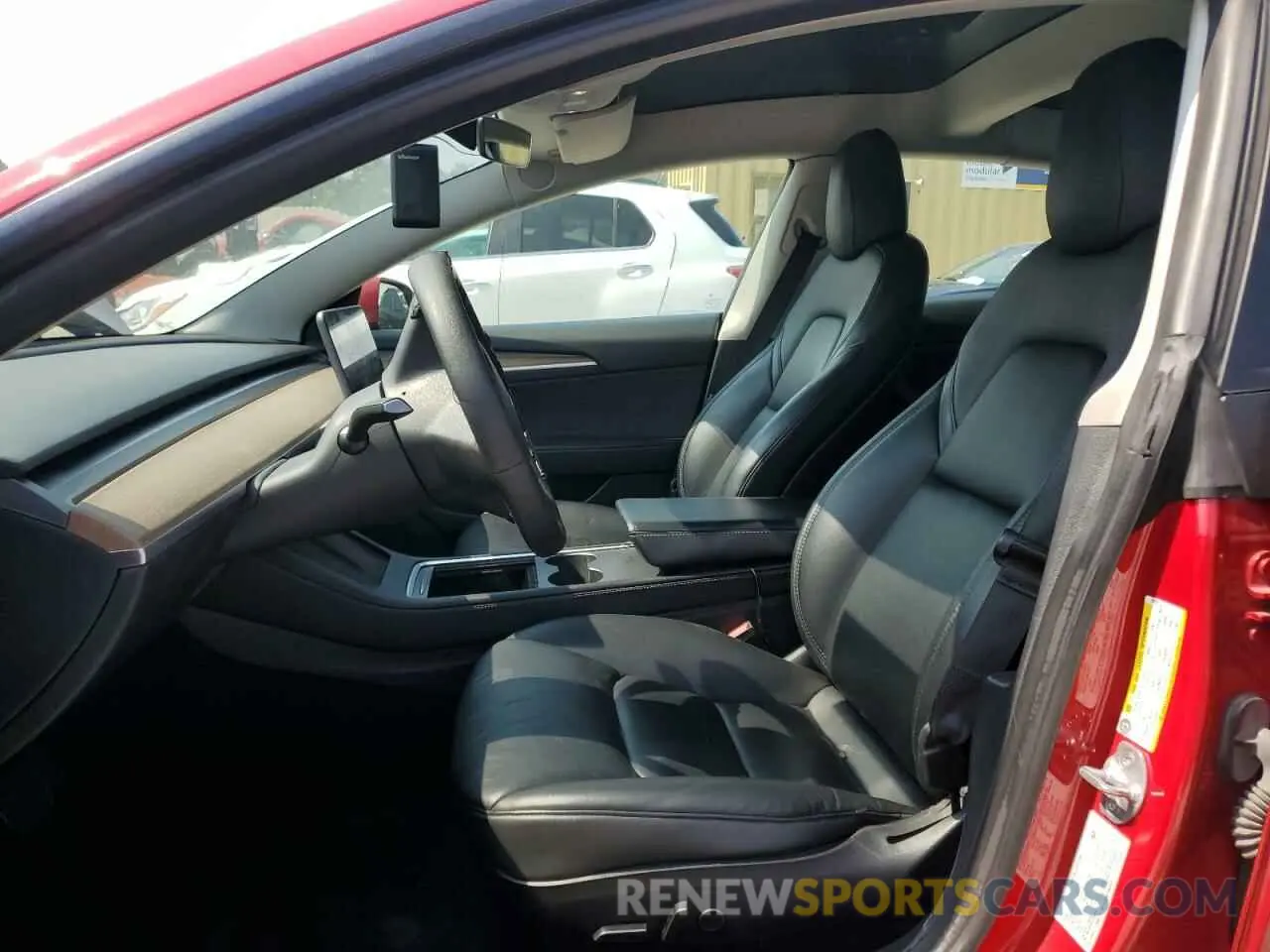 7 fotografías del automóvil dañado 5YJ3E1EA6NF192023 TESLA MODEL 3 2022