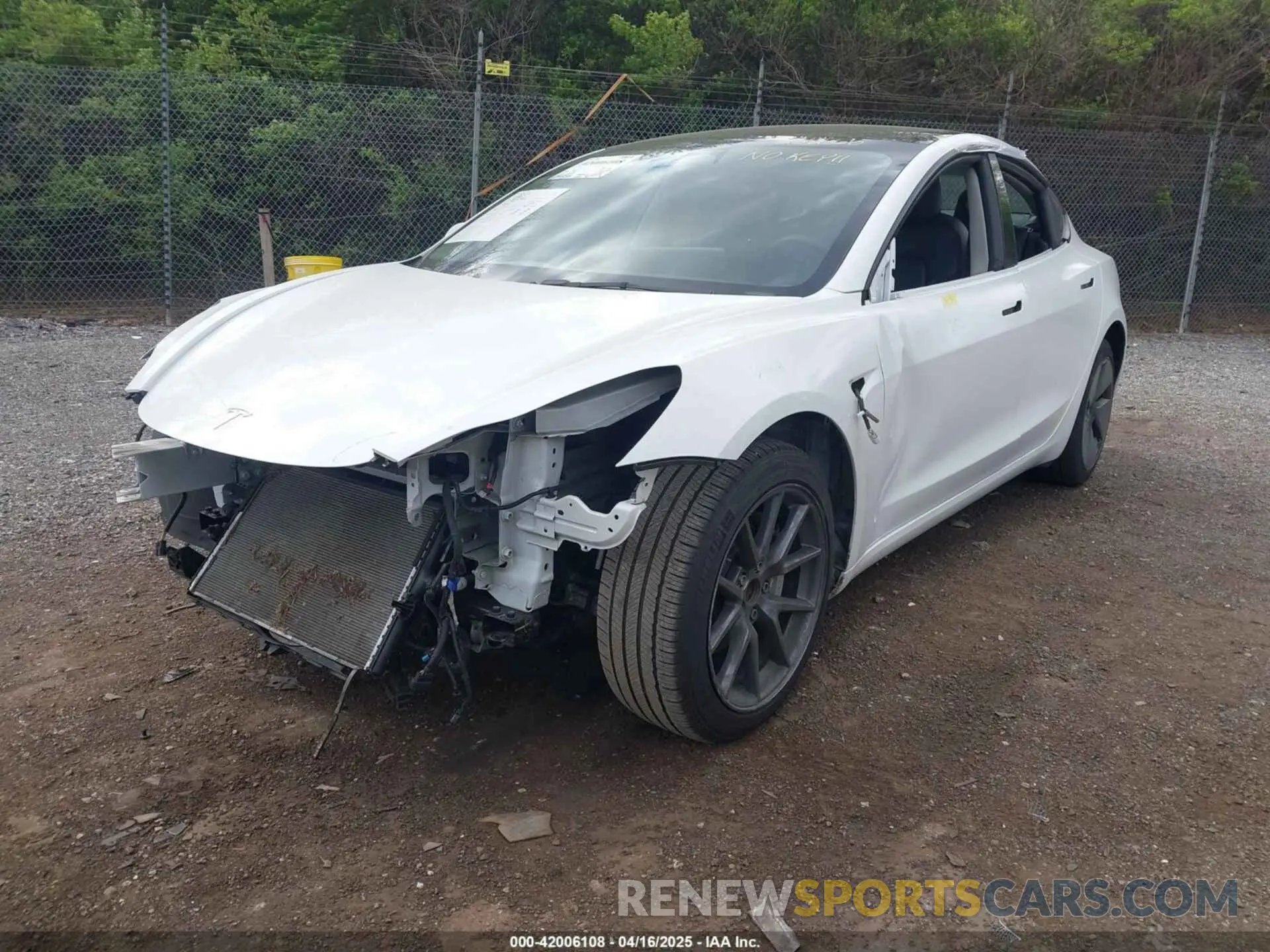 6 fotografías del automóvil dañado 5YJ3E1EA6NF252320 TESLA MODEL 3 2022