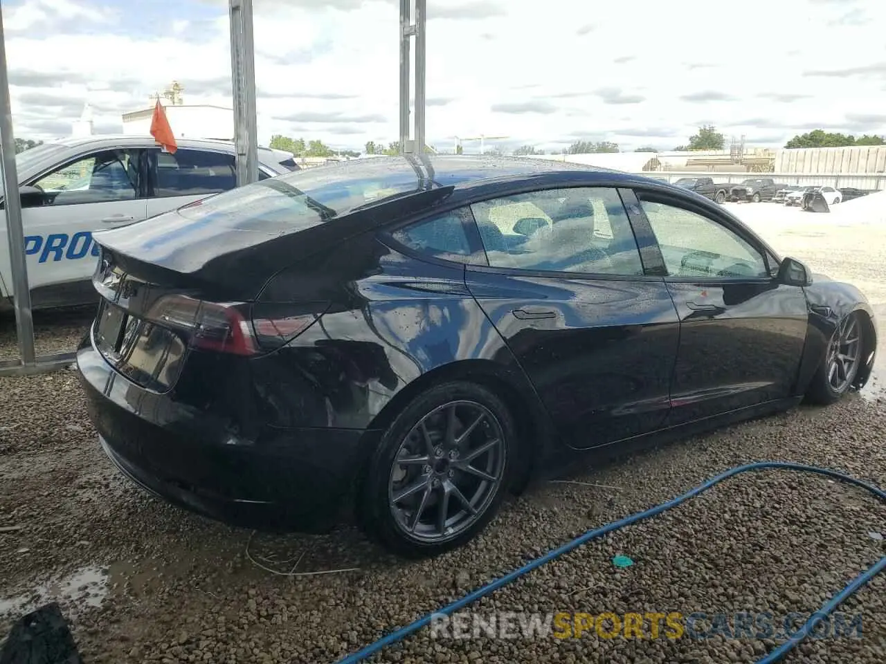 3 fotografías del automóvil dañado 5YJ3E1EA6NF287553 TESLA MODEL 3 2022