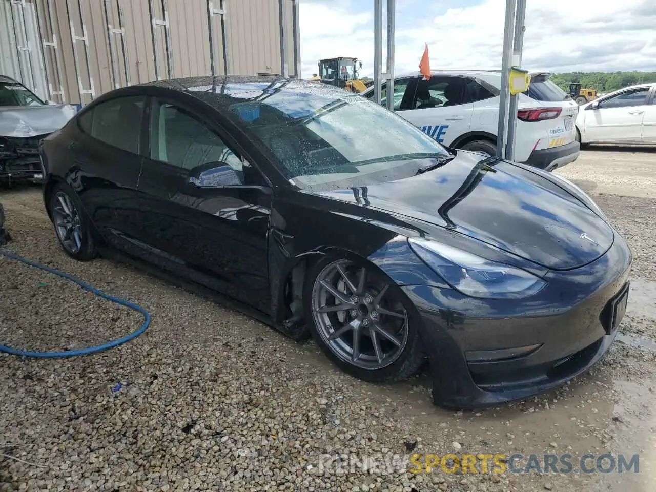4 fotografías del automóvil dañado 5YJ3E1EA6NF287553 TESLA MODEL 3 2022