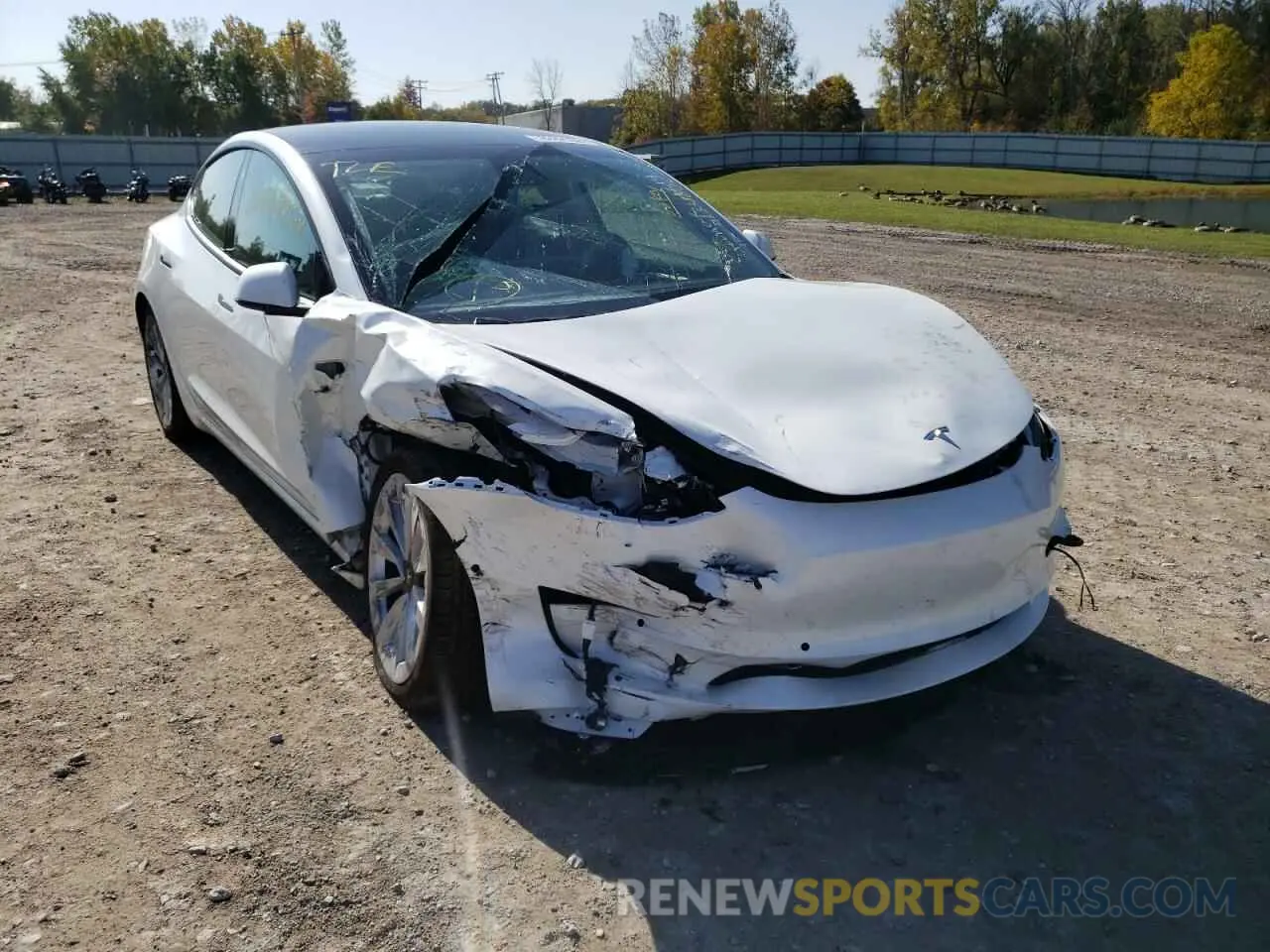 1 fotografías del automóvil dañado 5YJ3E1EA6NF289075 TESLA MODEL 3 2022