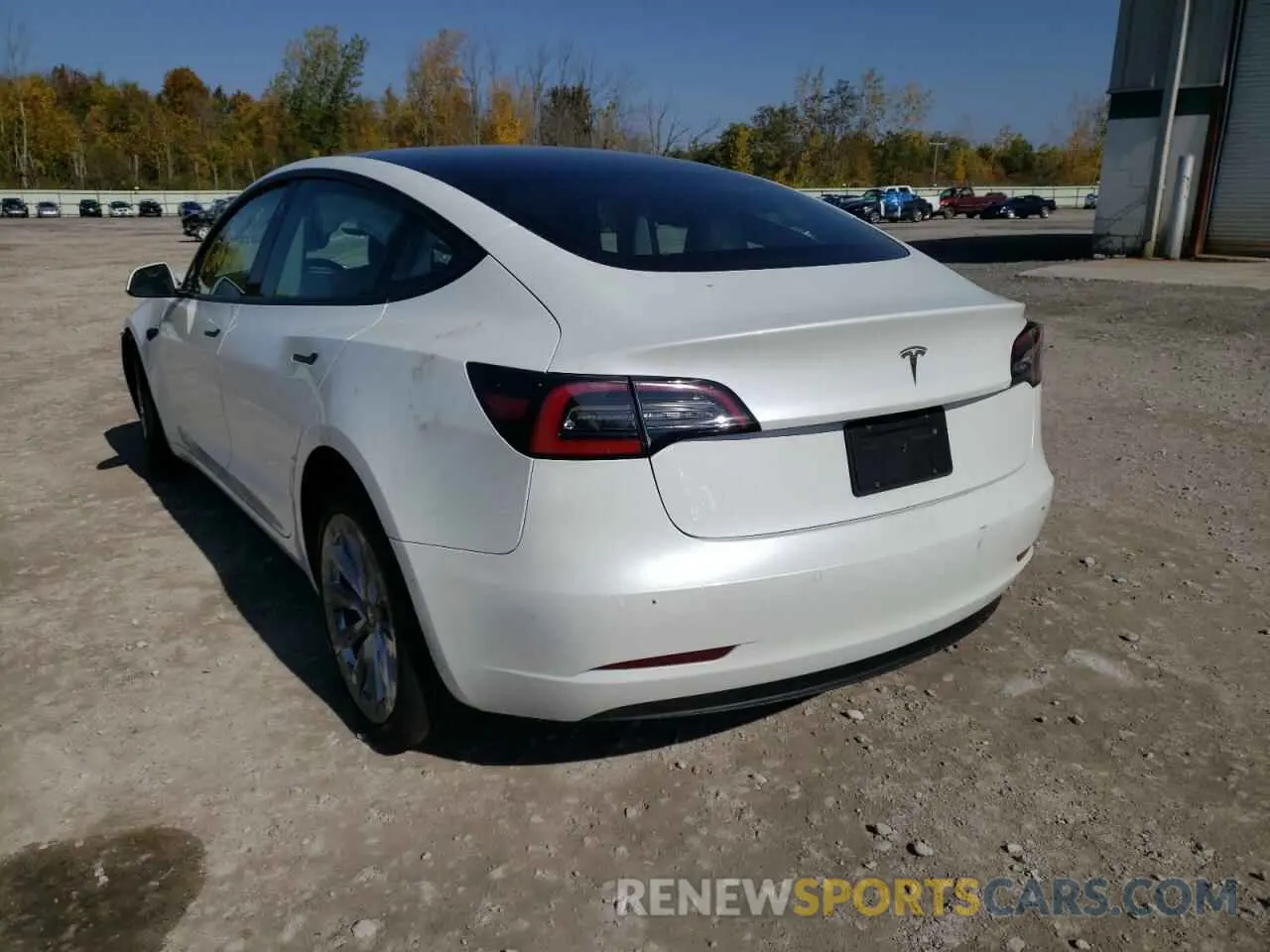 3 fotografías del automóvil dañado 5YJ3E1EA6NF289075 TESLA MODEL 3 2022