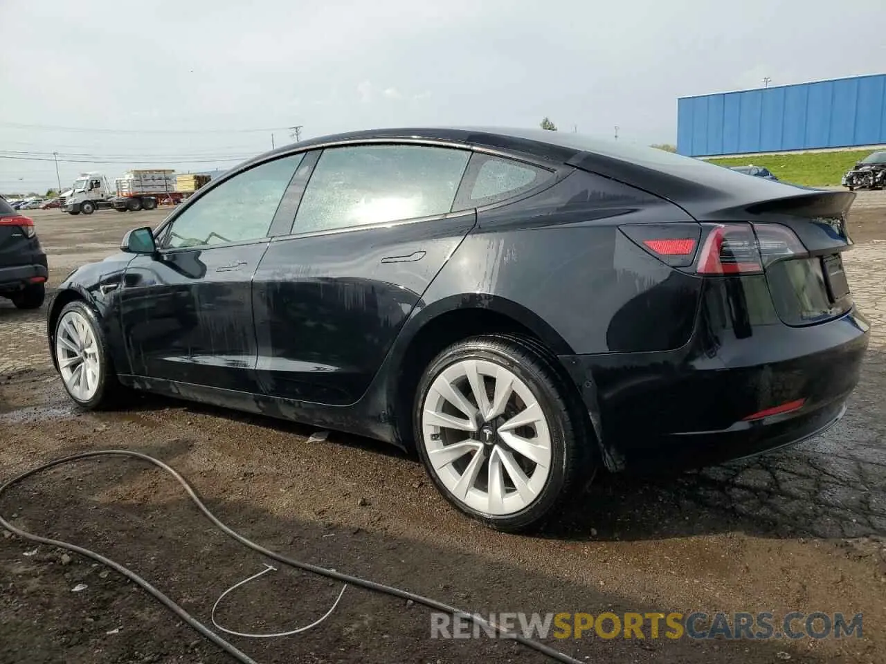 2 fotografías del automóvil dañado 5YJ3E1EA6NF289206 TESLA MODEL 3 2022