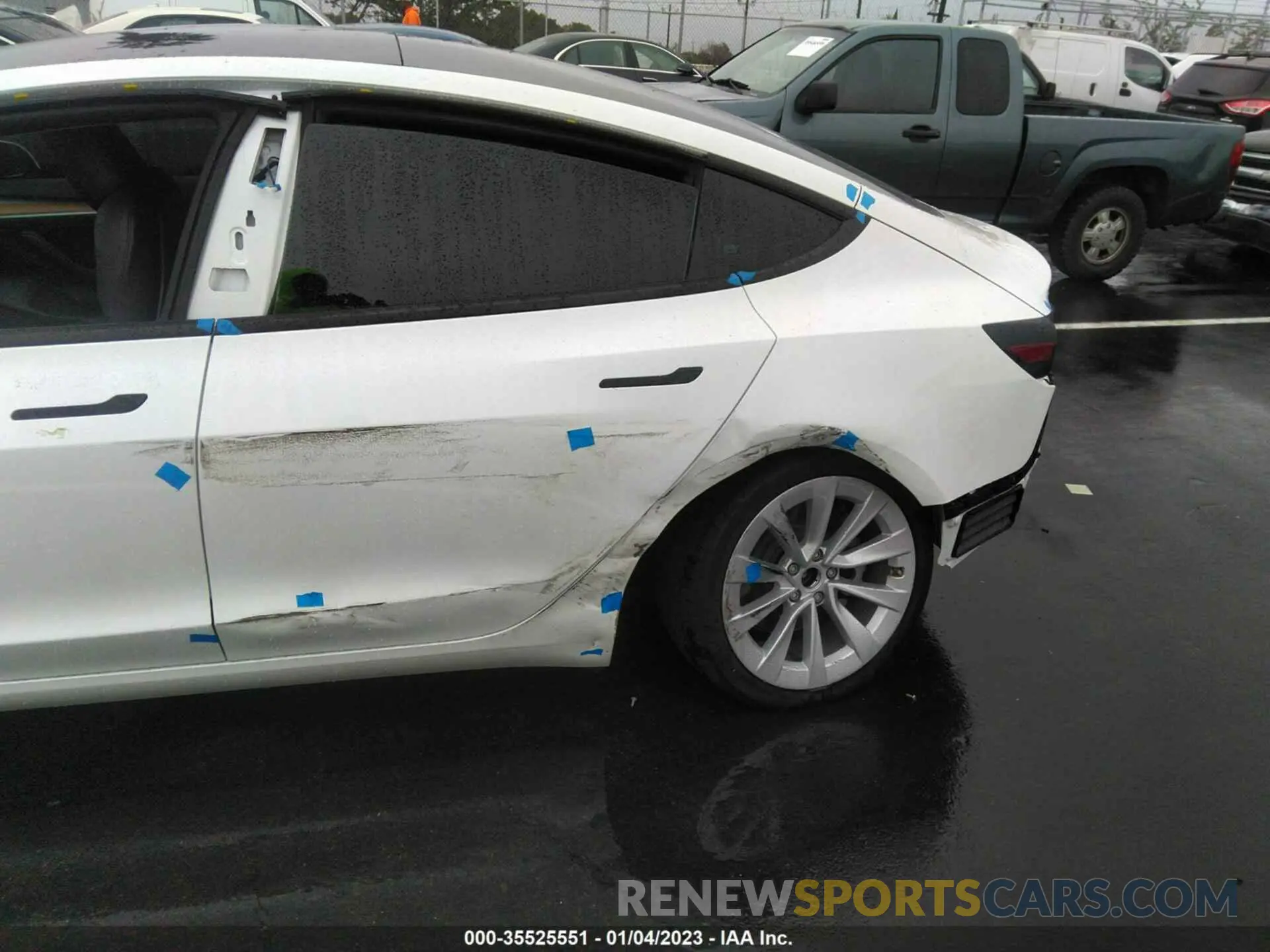 6 fotografías del automóvil dañado 5YJ3E1EA6NF295748 TESLA MODEL 3 2022