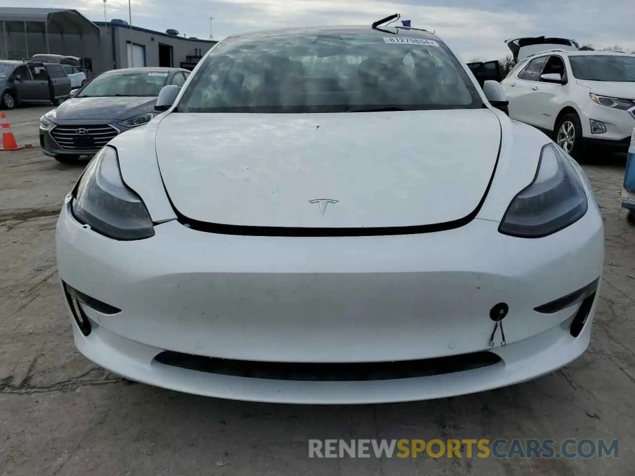 5 fotografías del automóvil dañado 5YJ3E1EA6NF302133 TESLA MODEL 3 2022