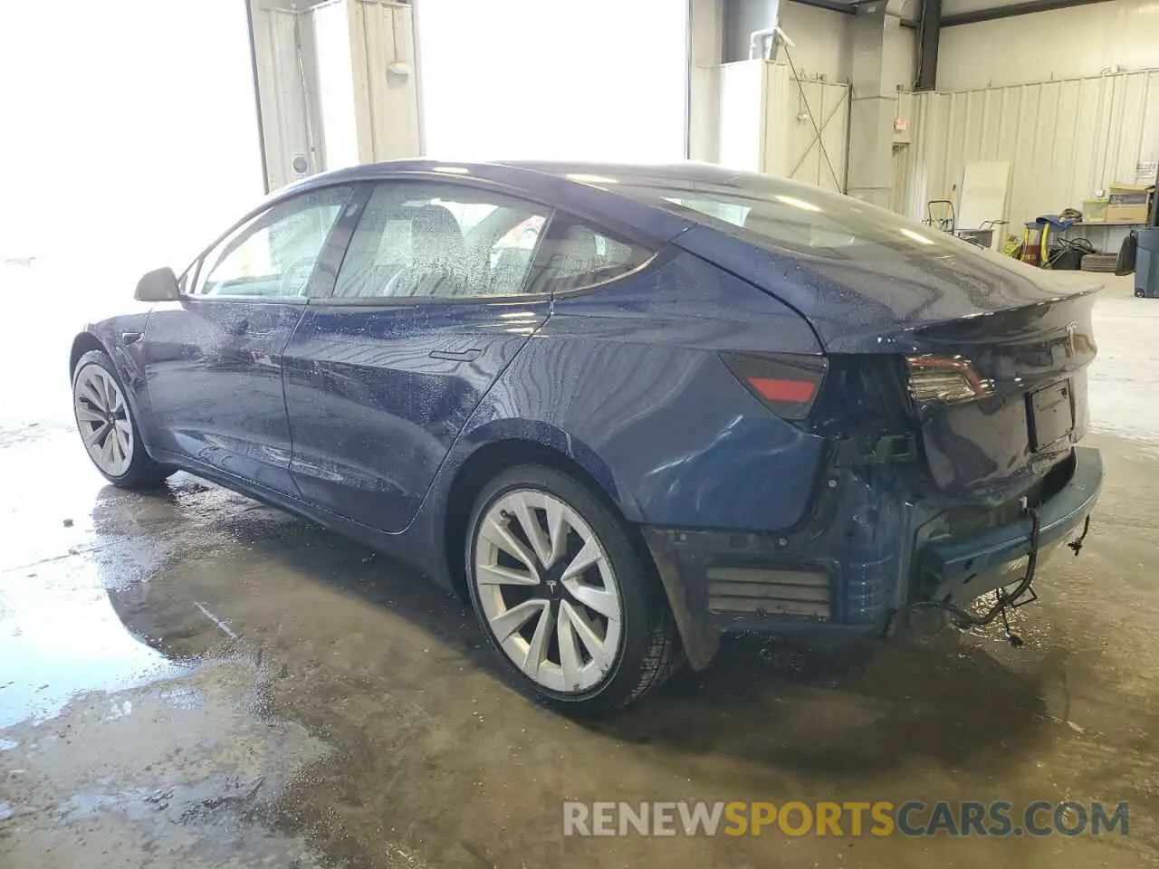 2 fotografías del automóvil dañado 5YJ3E1EA6NF304397 TESLA MODEL 3 2022