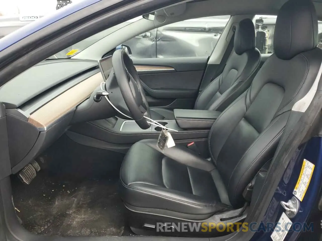 7 fotografías del automóvil dañado 5YJ3E1EA6NF304397 TESLA MODEL 3 2022