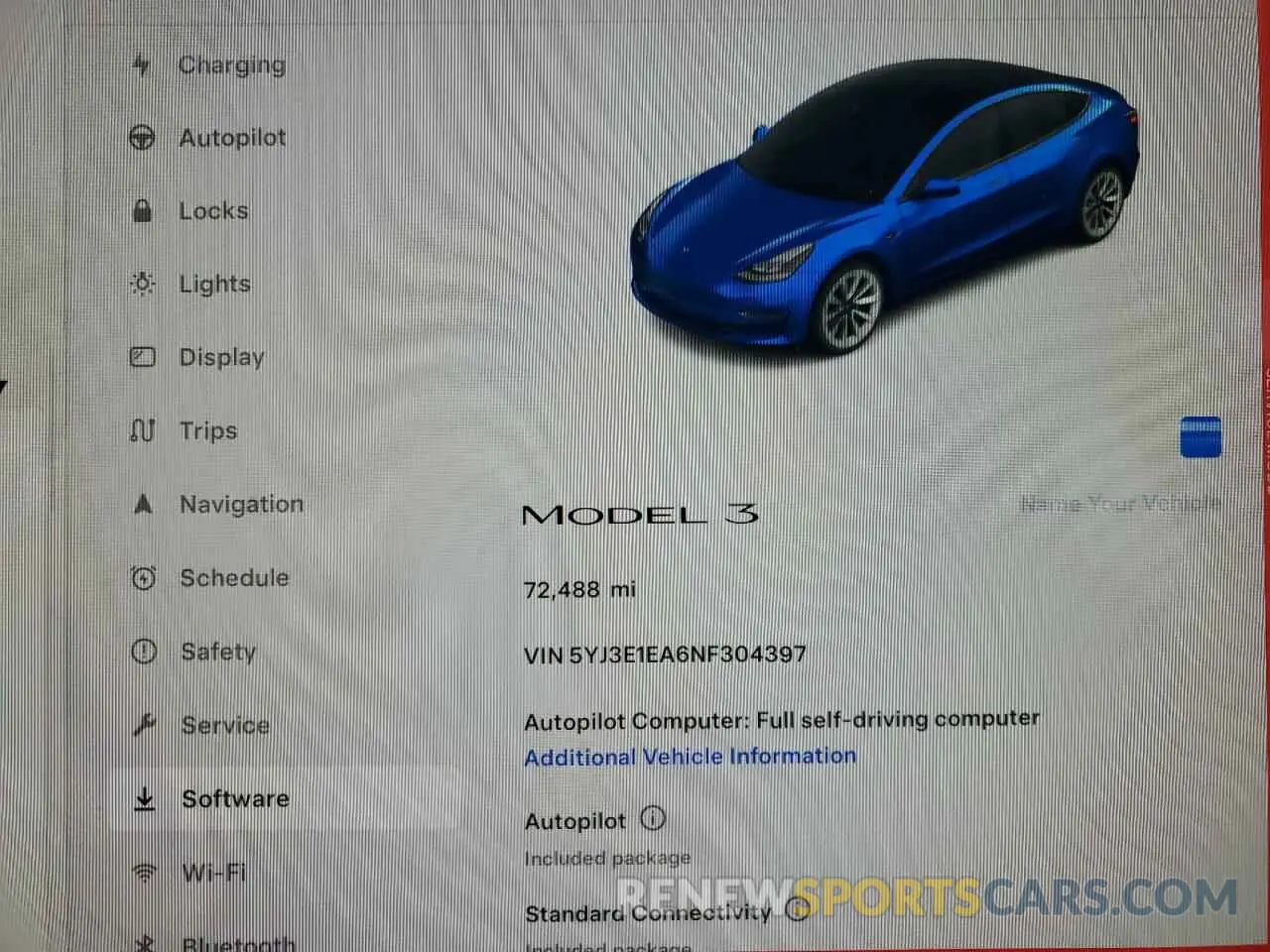 9 fotografías del automóvil dañado 5YJ3E1EA6NF304397 TESLA MODEL 3 2022