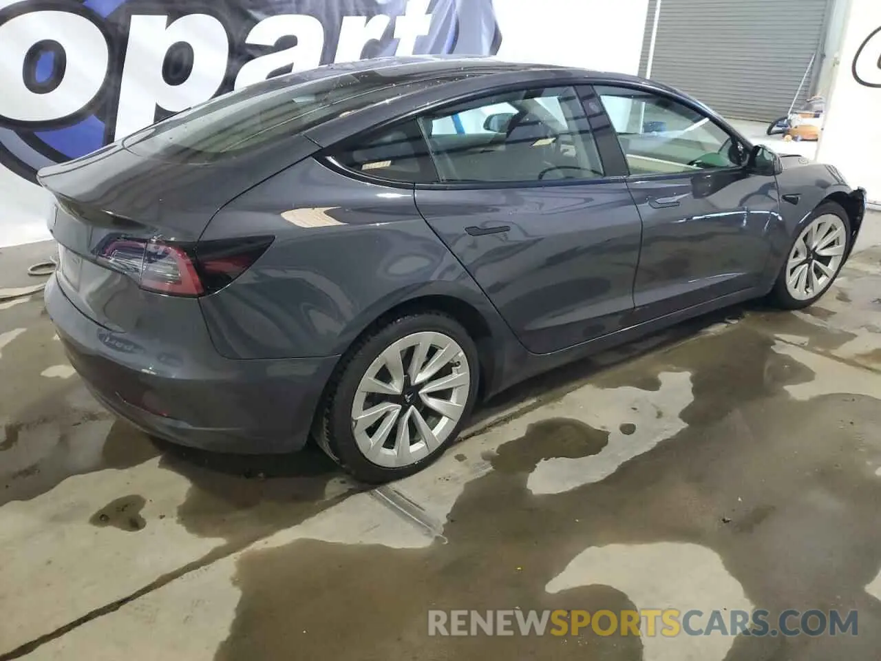 3 fotografías del automóvil dañado 5YJ3E1EA6NF304447 TESLA MODEL 3 2022