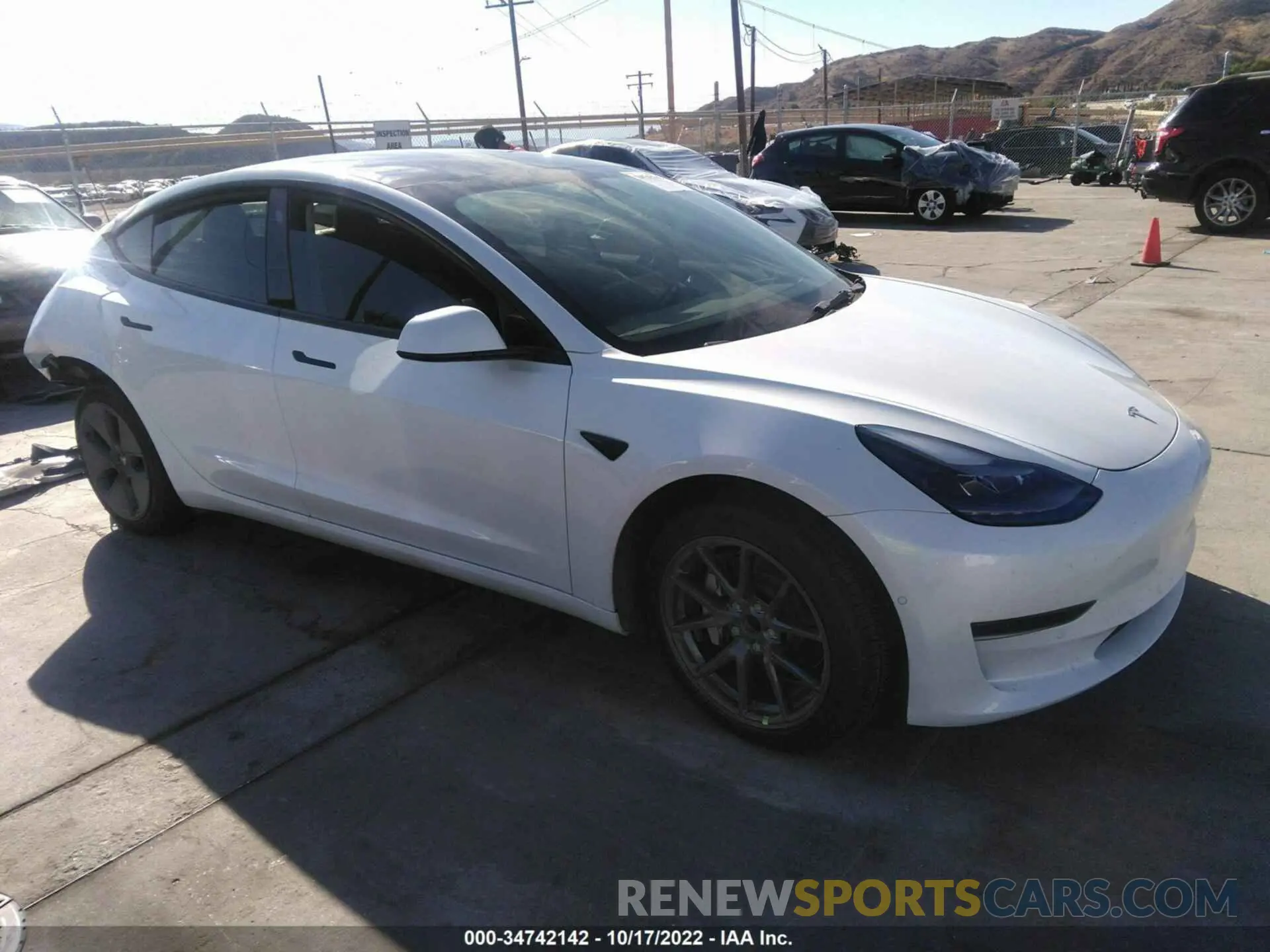 1 fotografías del automóvil dañado 5YJ3E1EA6NF322348 TESLA MODEL 3 2022