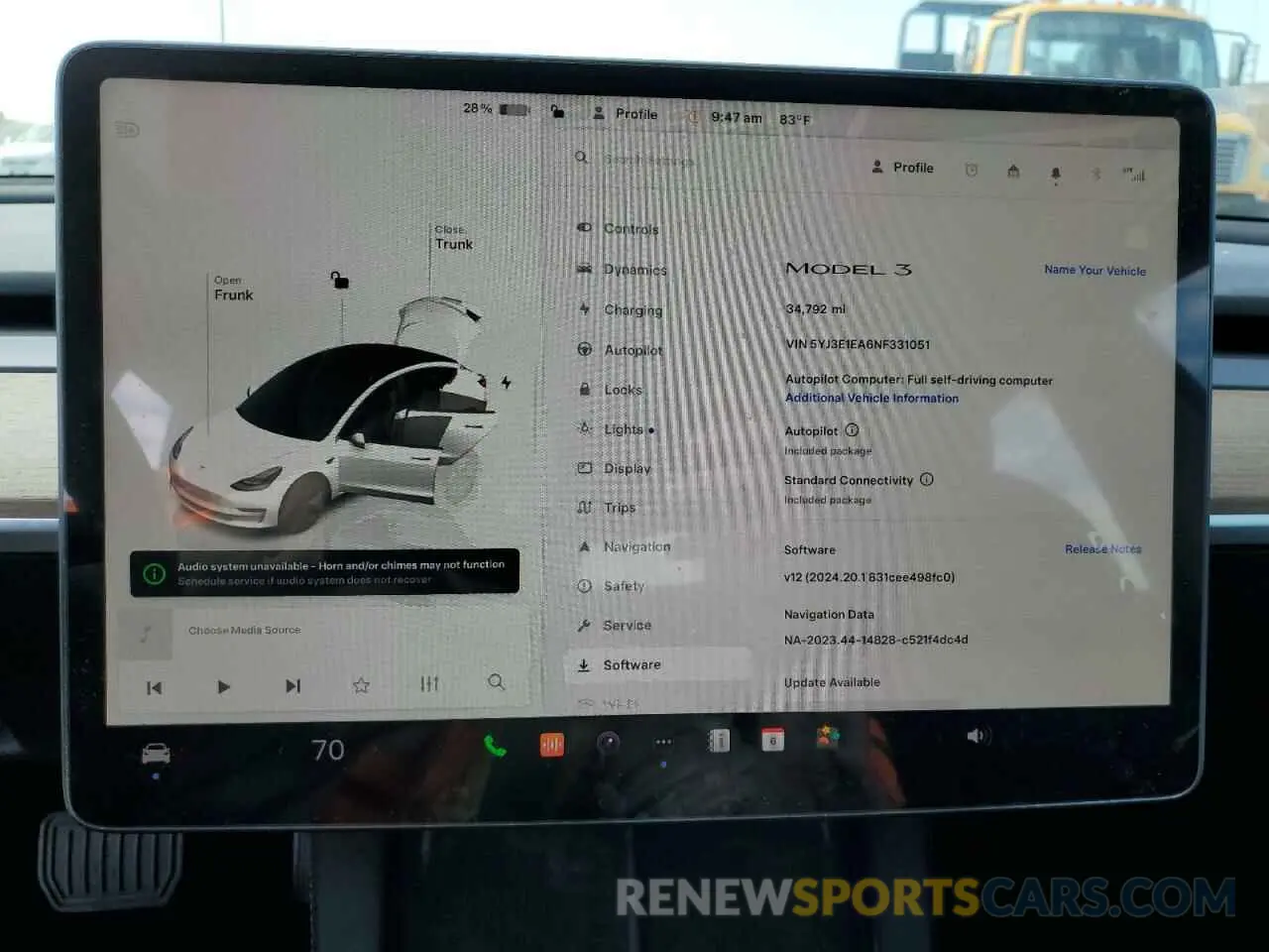 9 fotografías del automóvil dañado 5YJ3E1EA6NF331051 TESLA MODEL 3 2022
