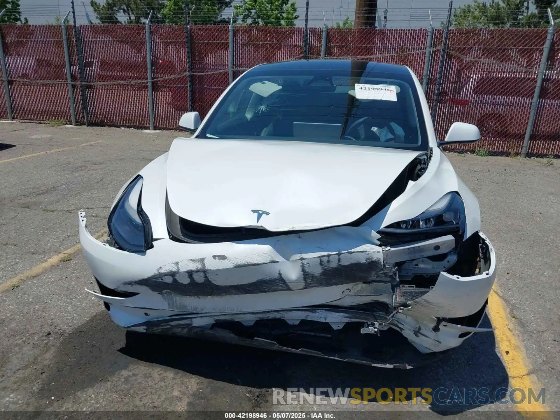 6 fotografías del automóvil dañado 5YJ3E1EA6NF332281 TESLA MODEL 3 2022