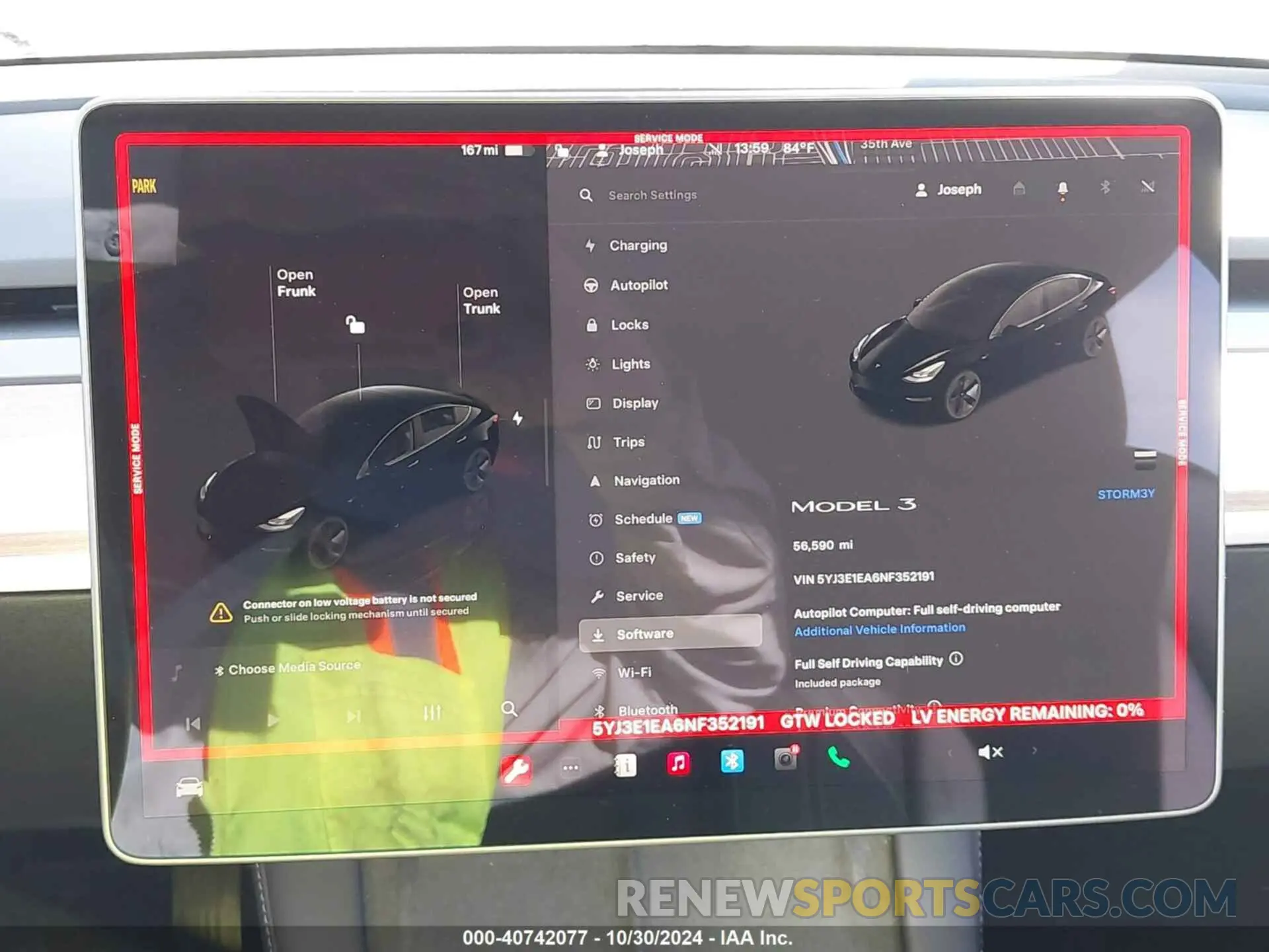 7 fotografías del automóvil dañado 5YJ3E1EA6NF352191 TESLA MODEL 3 2022