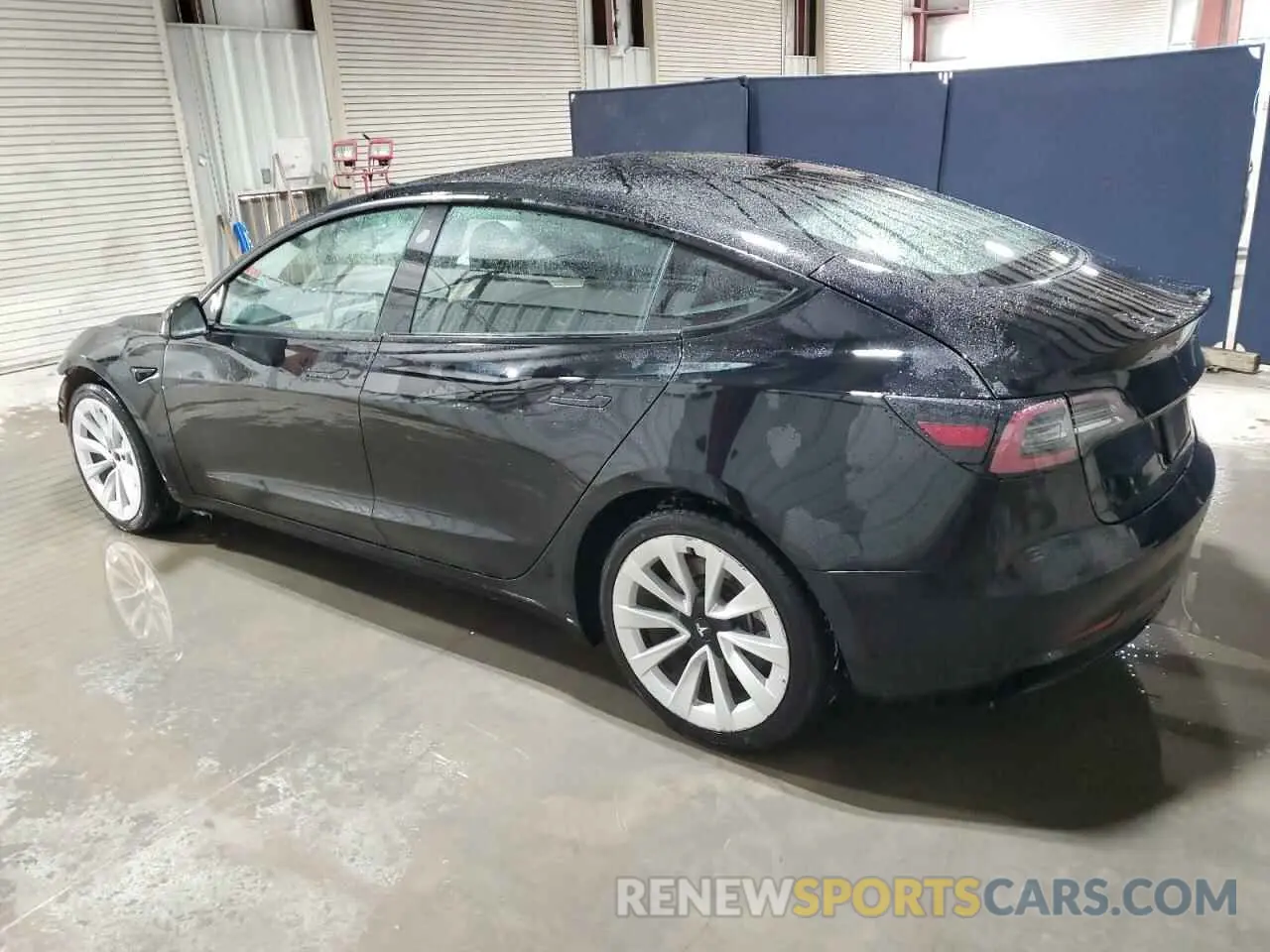 2 fotografías del automóvil dañado 5YJ3E1EA6NF369055 TESLA MODEL 3 2022