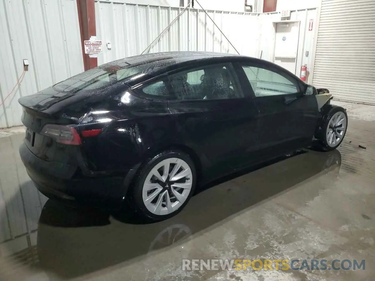3 fotografías del automóvil dañado 5YJ3E1EA6NF369055 TESLA MODEL 3 2022