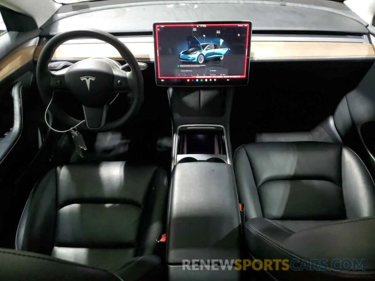 8 fotografías del automóvil dañado 5YJ3E1EA6NF369055 TESLA MODEL 3 2022