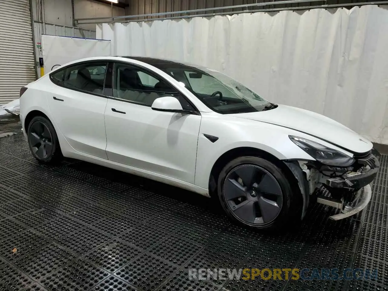 4 fotografías del automóvil dañado 5YJ3E1EA6NF370092 TESLA MODEL 3 2022