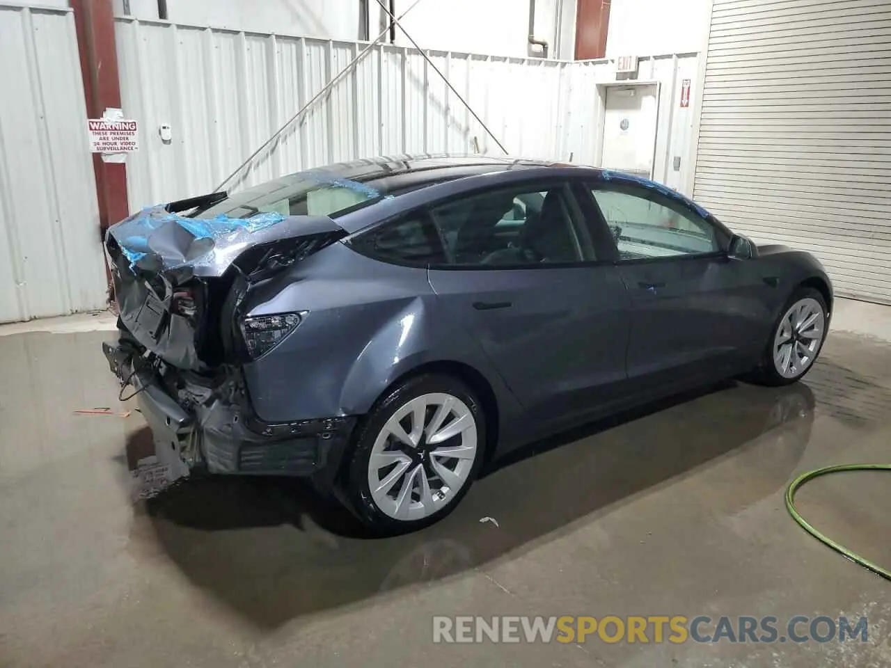 3 fotografías del automóvil dañado 5YJ3E1EA6NF371484 TESLA MODEL 3 2022
