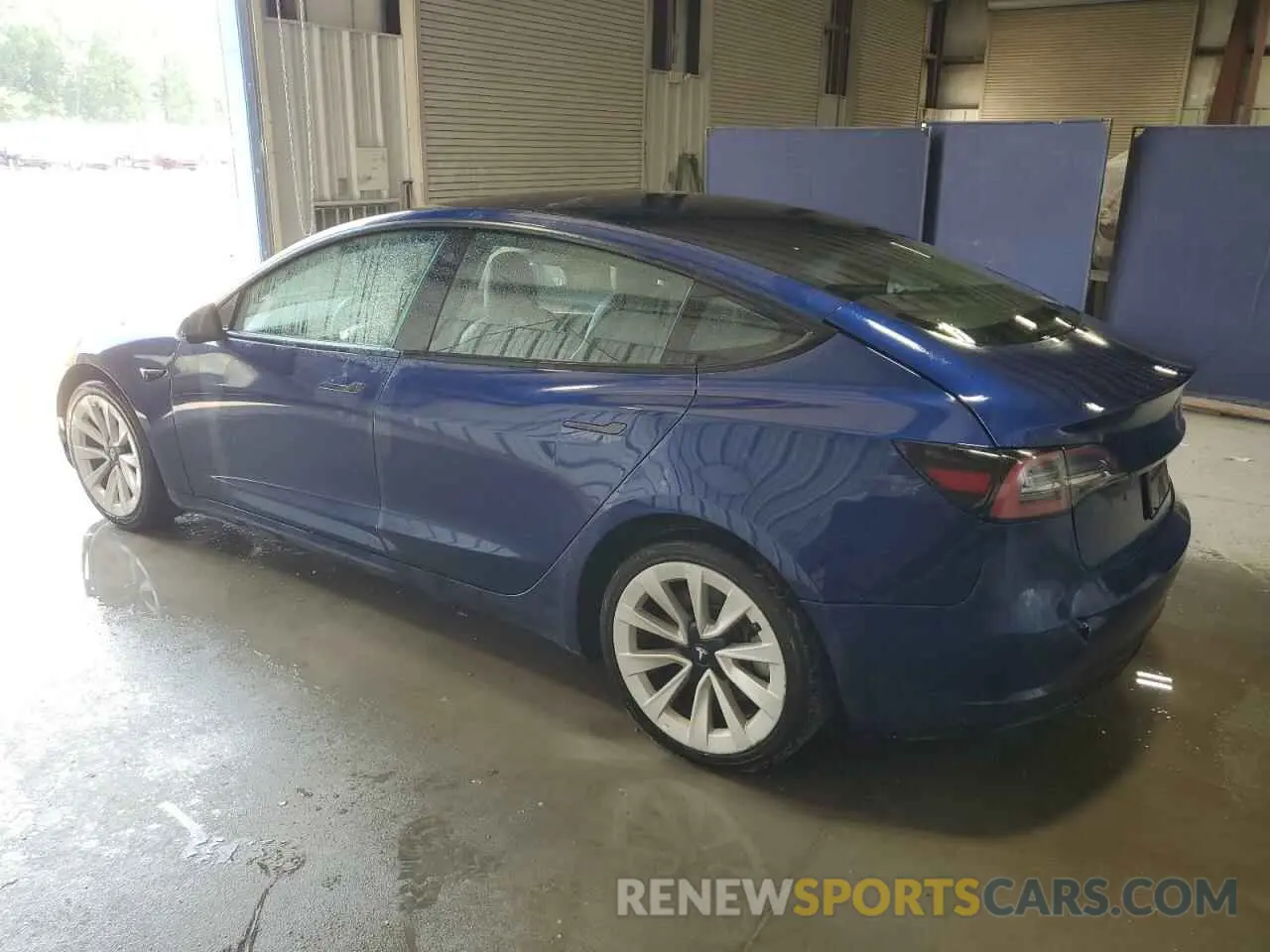 2 fotografías del automóvil dañado 5YJ3E1EA6NF371923 TESLA MODEL 3 2022
