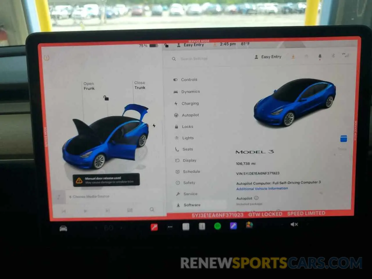 9 fotografías del automóvil dañado 5YJ3E1EA6NF371923 TESLA MODEL 3 2022