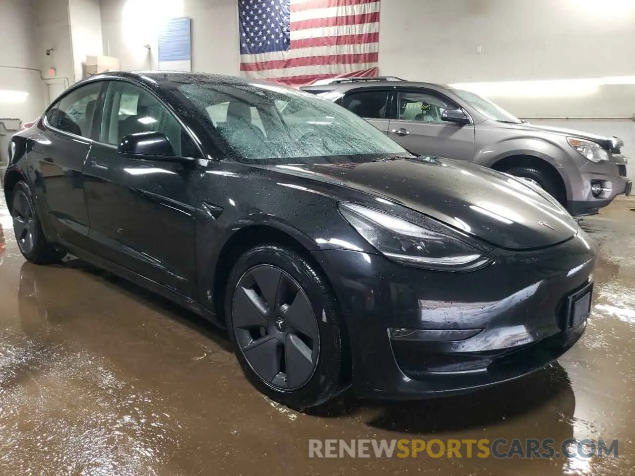 4 fotografías del automóvil dañado 5YJ3E1EA6NF372361 TESLA MODEL 3 2022