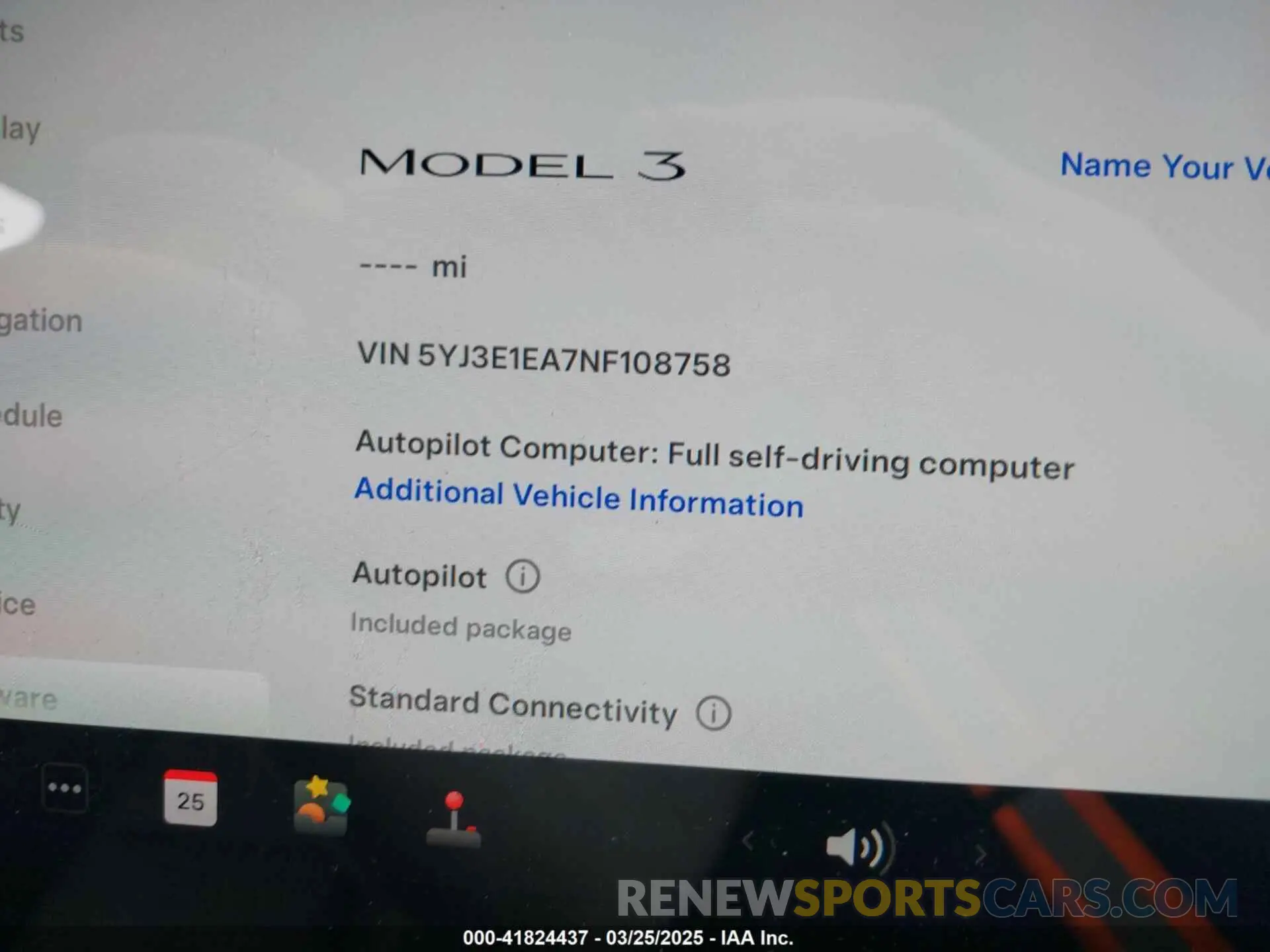 16 fotografías del automóvil dañado 5YJ3E1EA7NF108758 TESLA MODEL 3 2022
