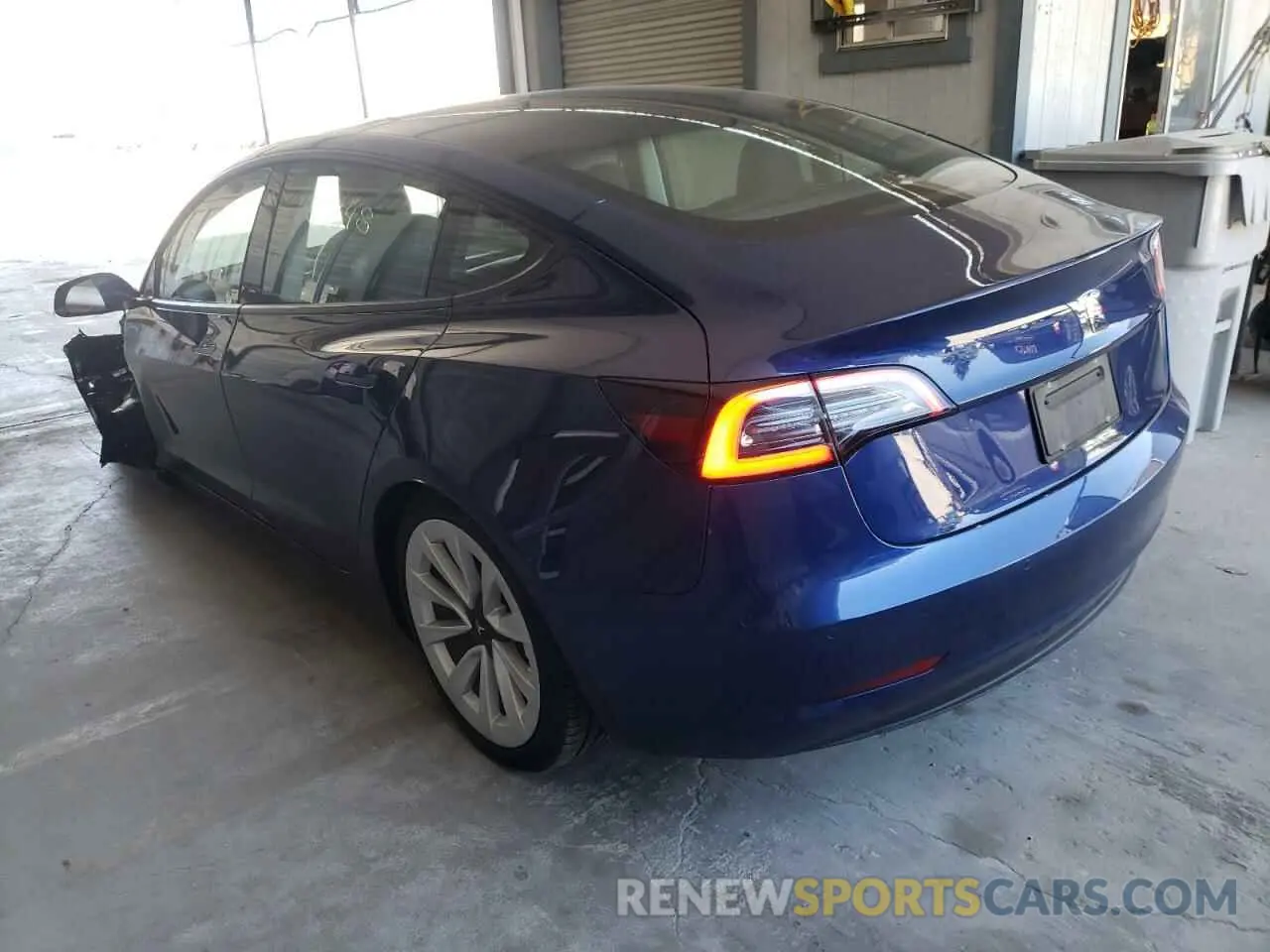 3 fotografías del automóvil dañado 5YJ3E1EA7NF142957 TESLA MODEL 3 2022