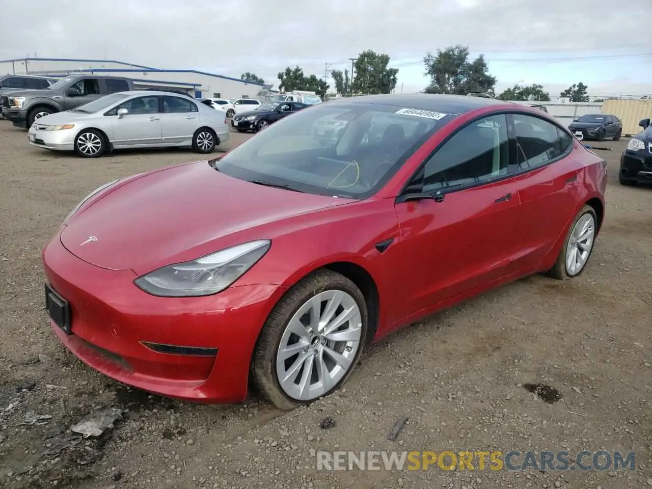 1 fotografías del automóvil dañado 5YJ3E1EA7NF144403 TESLA MODEL 3 2022
