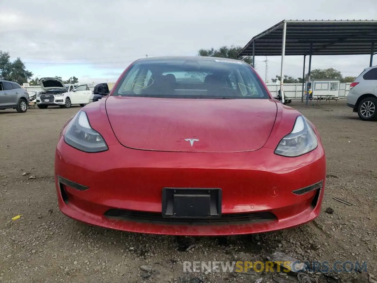 5 fotografías del automóvil dañado 5YJ3E1EA7NF144403 TESLA MODEL 3 2022
