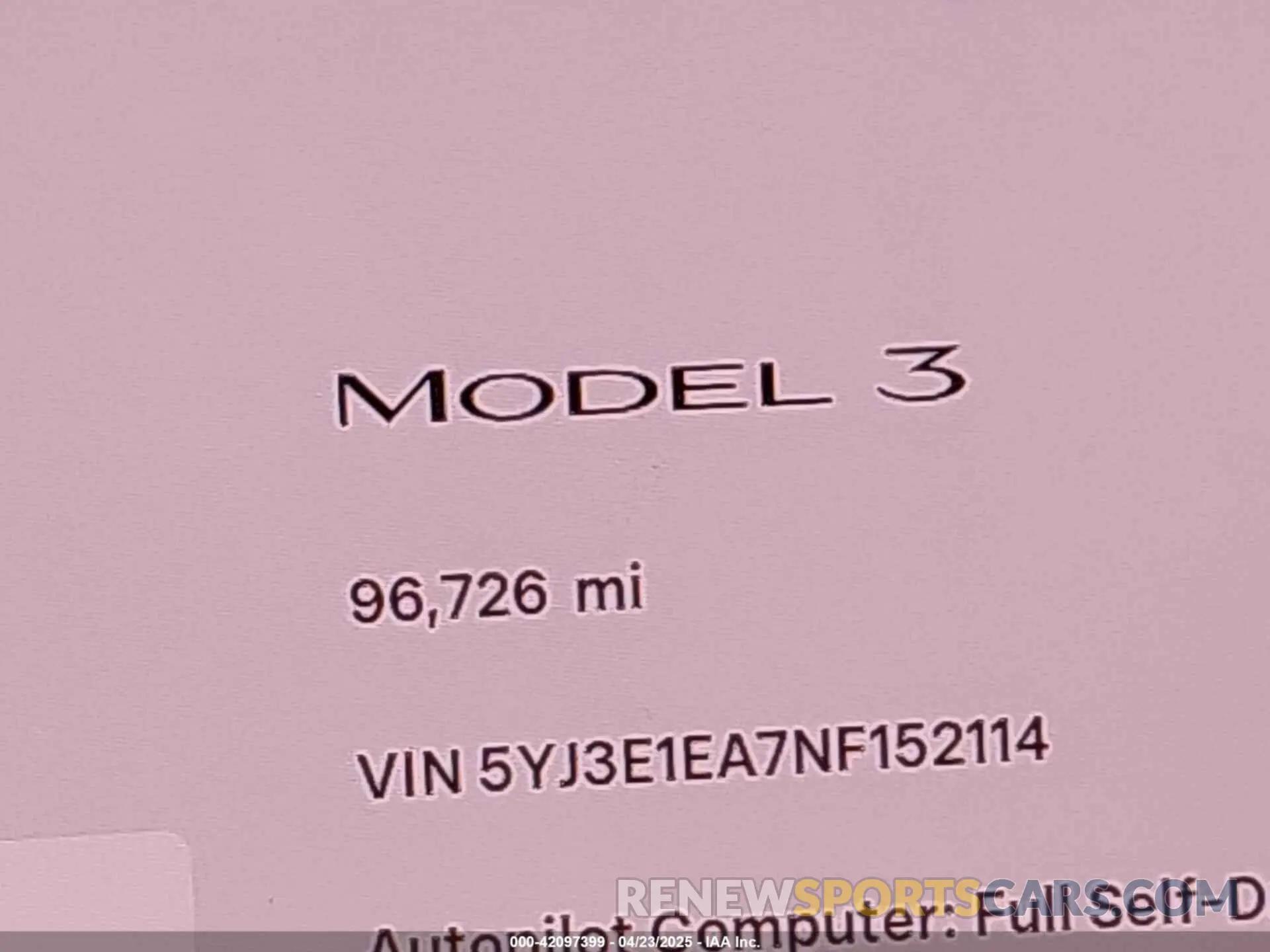 16 fotografías del automóvil dañado 5YJ3E1EA7NF152114 TESLA MODEL 3 2022