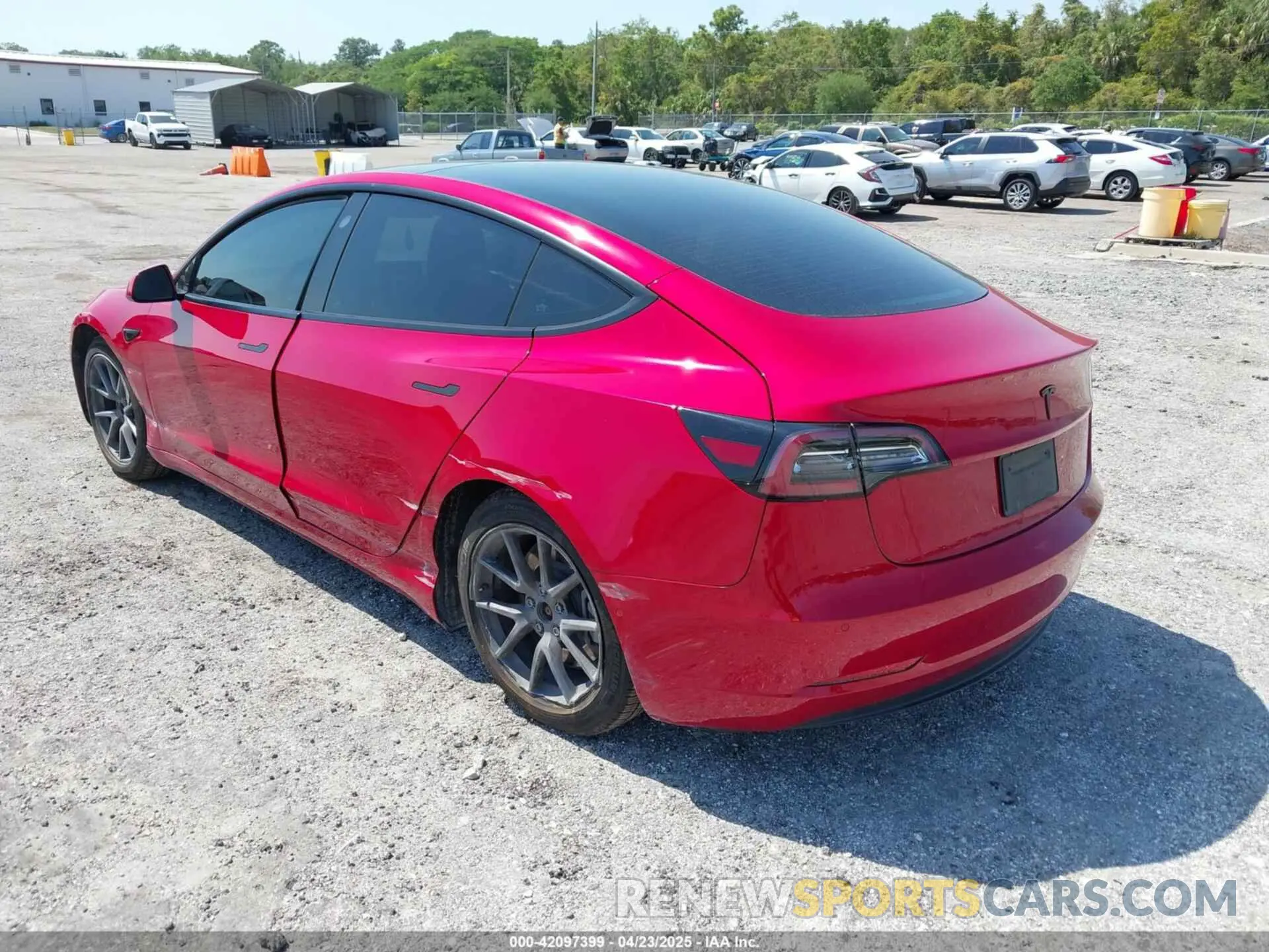 3 fotografías del automóvil dañado 5YJ3E1EA7NF152114 TESLA MODEL 3 2022