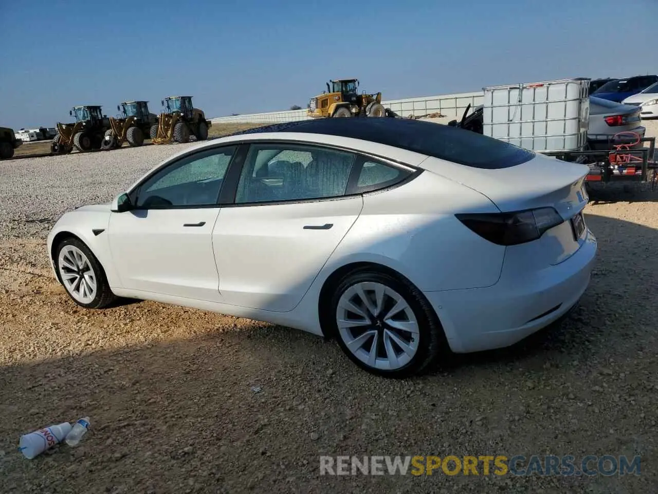 2 fotografías del automóvil dañado 5YJ3E1EA7NF184741 TESLA MODEL 3 2022