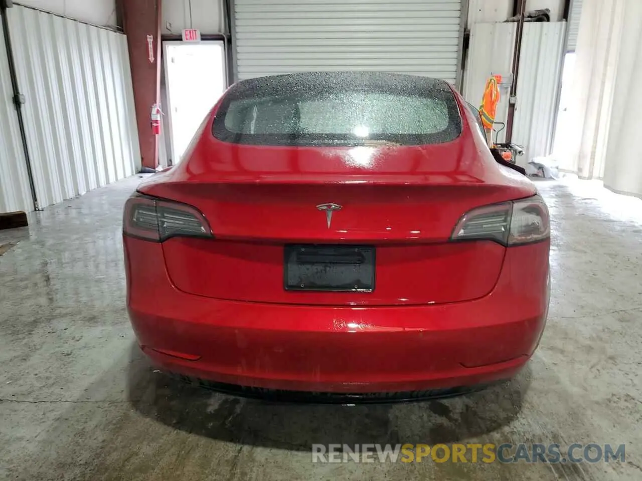 6 fotografías del automóvil dañado 5YJ3E1EA7NF185727 TESLA MODEL 3 2022