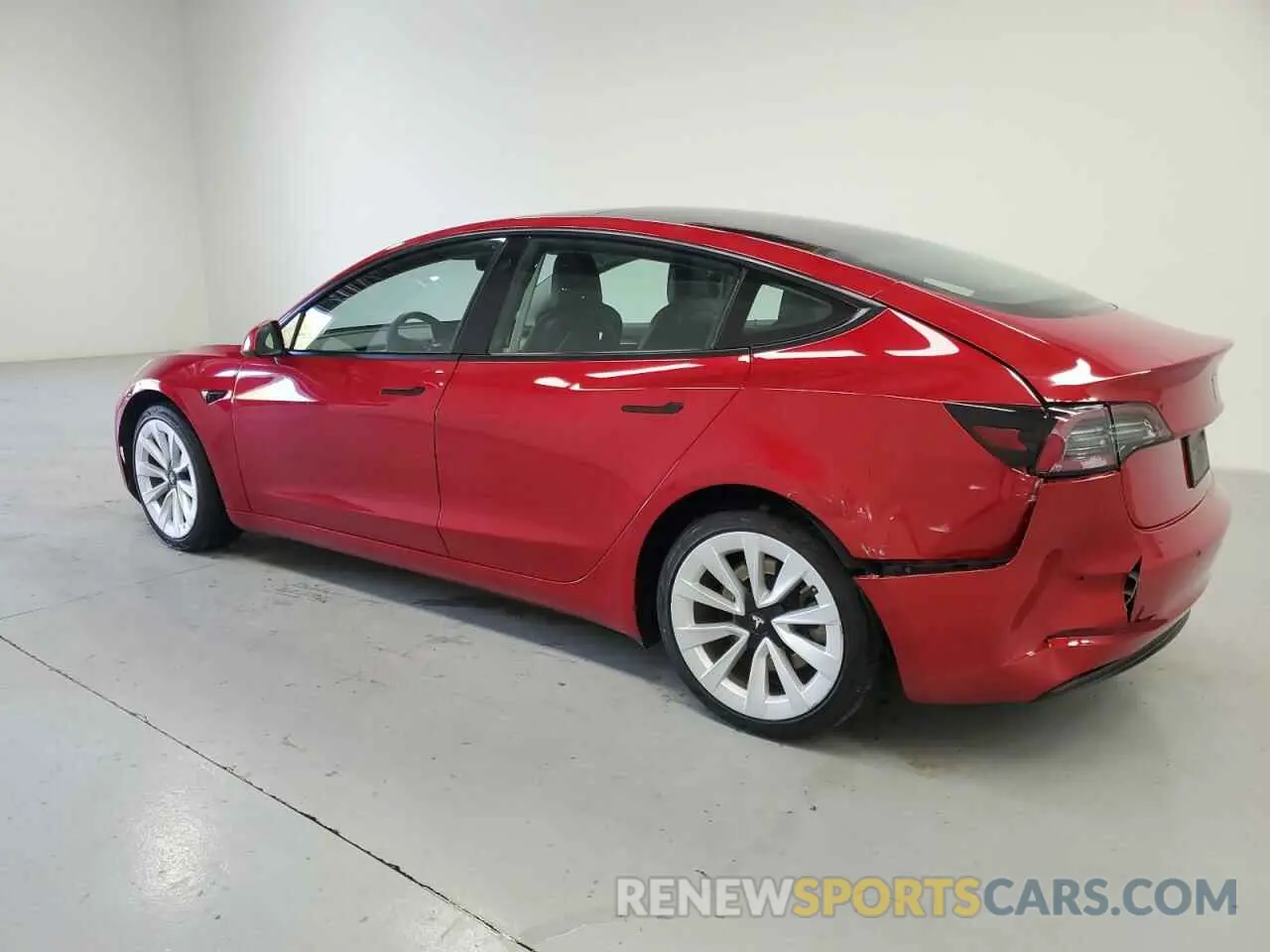 2 fotografías del automóvil dañado 5YJ3E1EA7NF188899 TESLA MODEL 3 2022